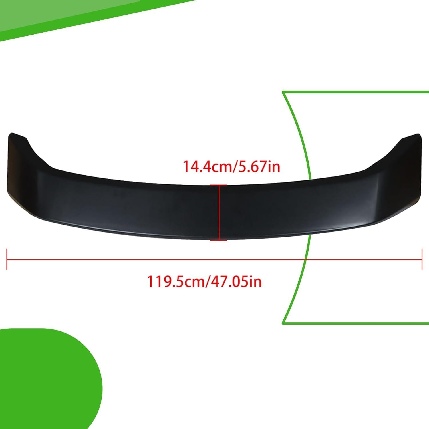 Alerón Trasero de Maletero Munirater Negro para Civic 2012-2015