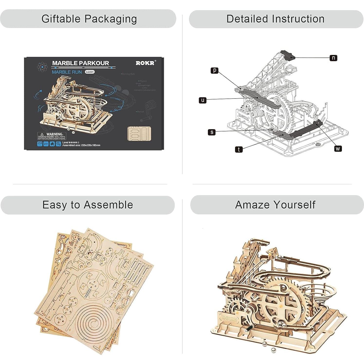 ROKR Rompecabezas 3D de Madera - Modelo Mecánico LG501-NEW