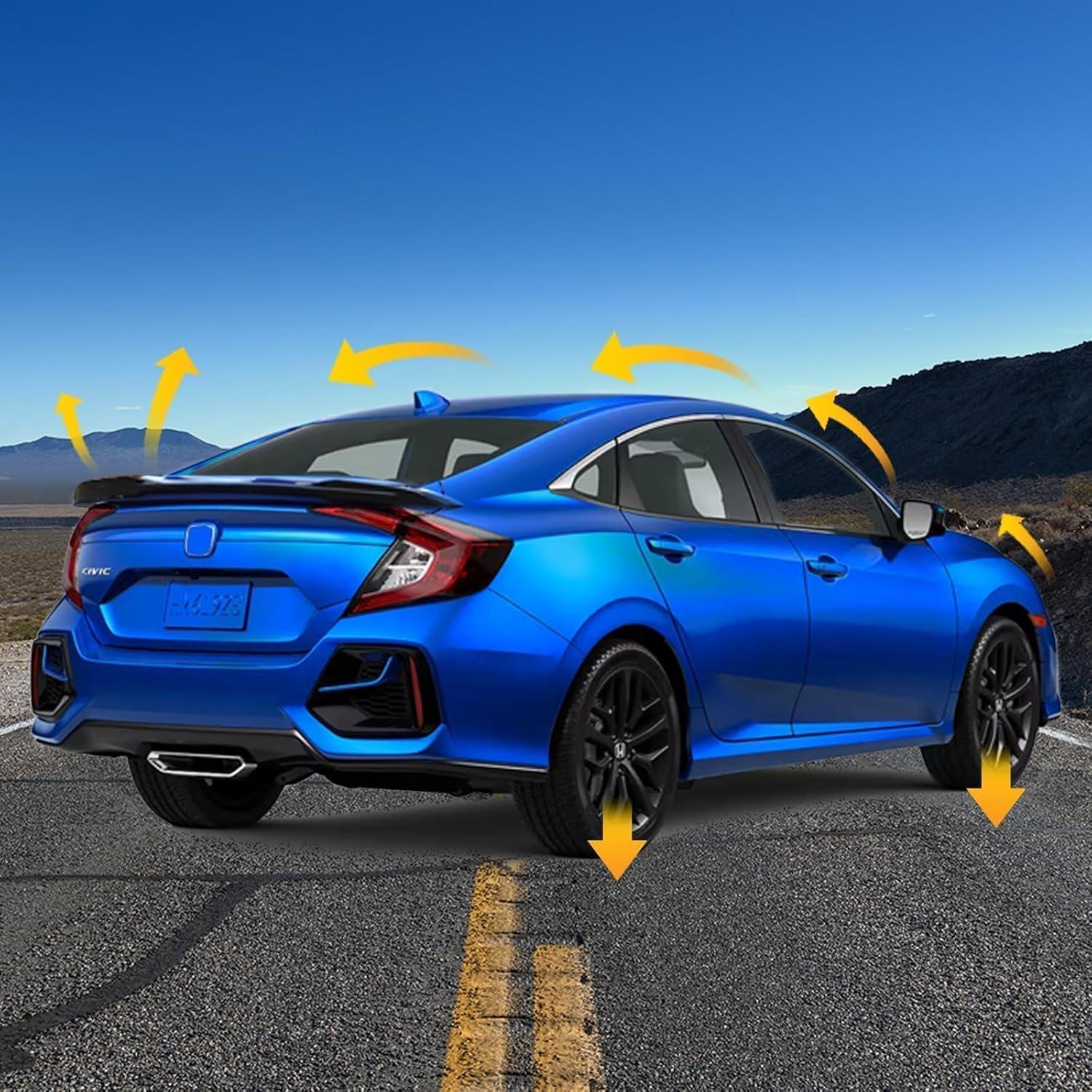 Alerón Trasero AUTOXBERT para Honda Civic 2022-2025 ABS Fibra de Carbono