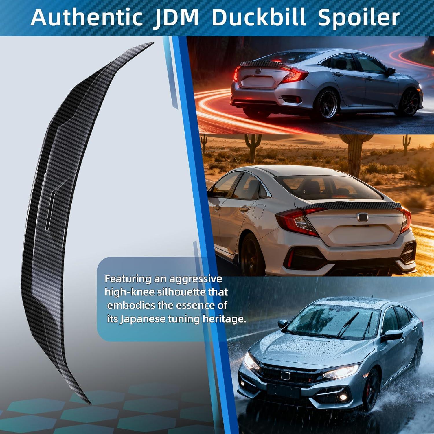 Spoiler Trasero AAriguthel para Honda Civic 10ª Gen 2016-2021