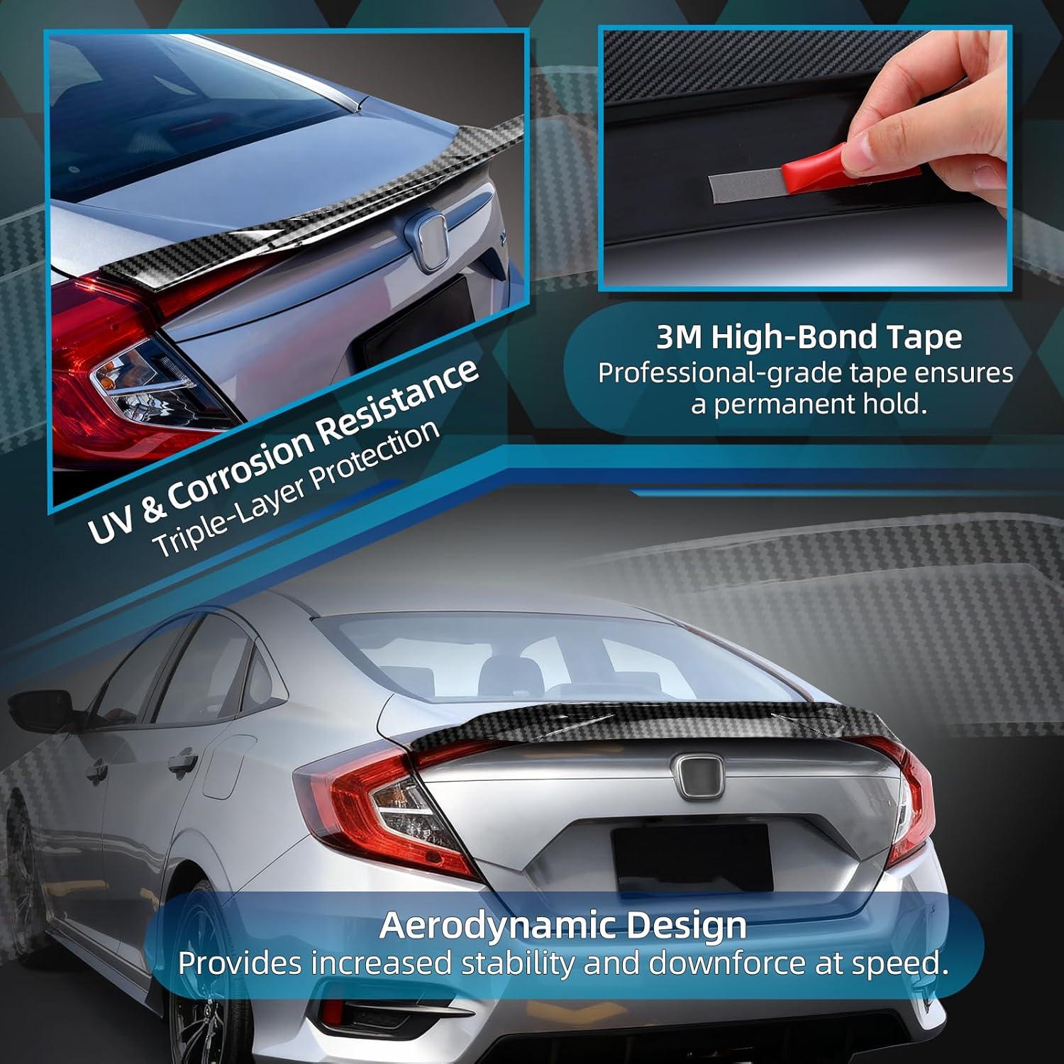 Spoiler Trasero AAriguthel para Honda Civic 10ª Gen 2016-2021