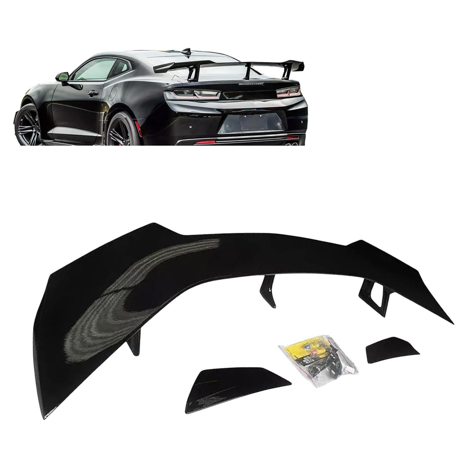 Alerón Trasero Negro Brillante RQNIUB para Chevy Camaro 2016-2024