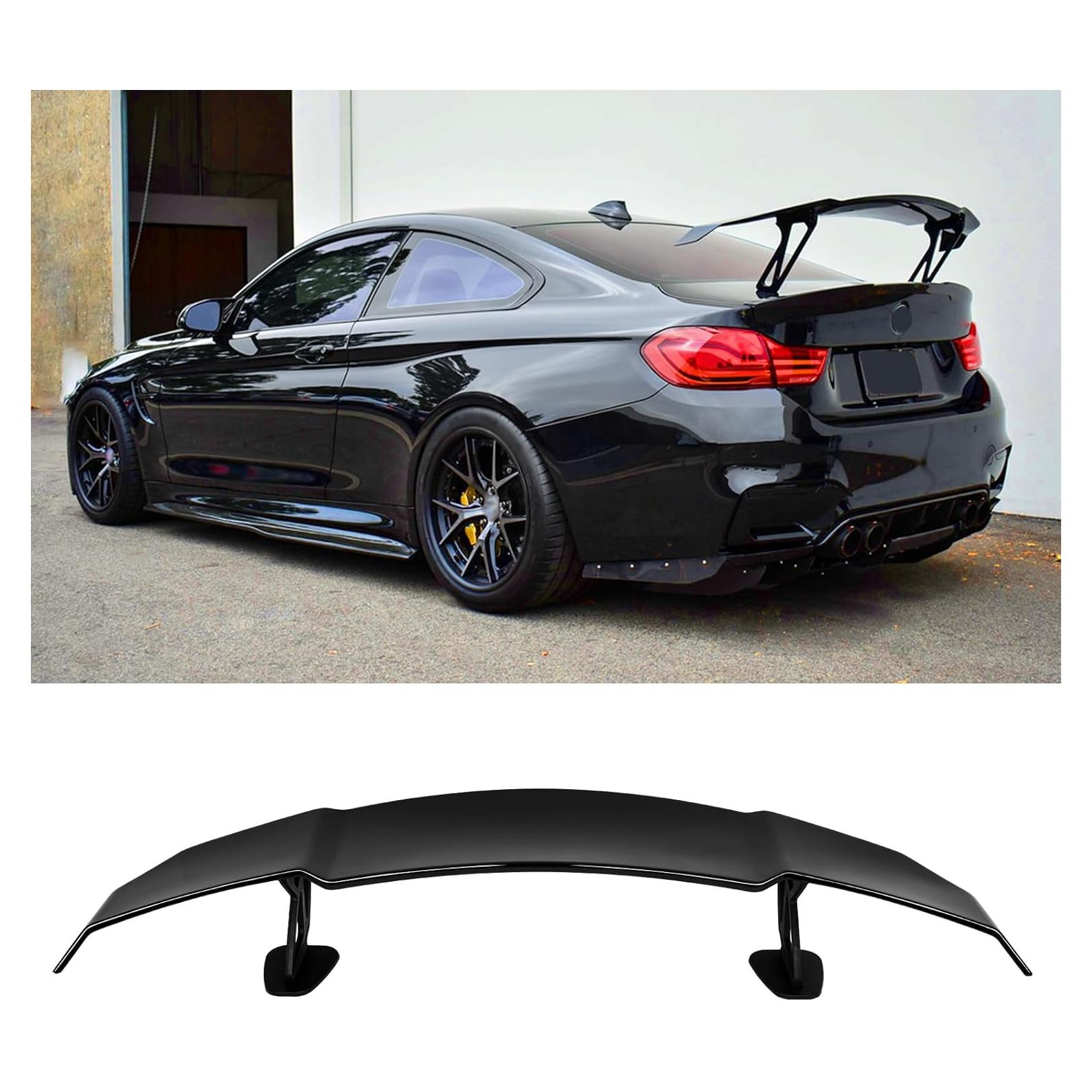 Alerón Trasero GT Wing 145cm DEERMOTO Negro Brillante