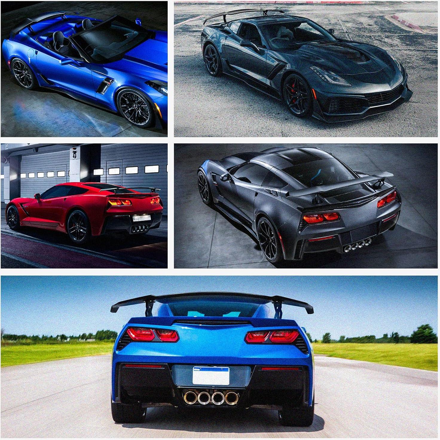 Alerón Trasero GT Wing 145cm DEERMOTO Negro Brillante