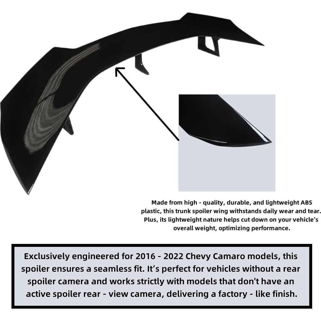 Alerón Trasero ZL1 para Chevrolet Camaro 2016-2024 Sin Cámara