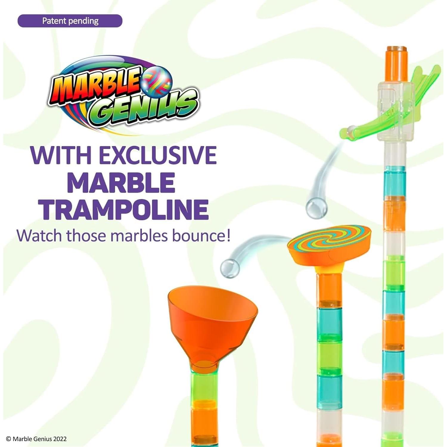 Conjunto de impulsores Marble Genius 30 piezas con trampolín