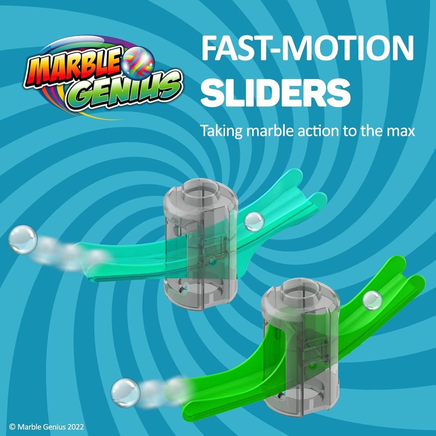 Conjunto de impulsores Marble Genius 30 piezas con trampolín