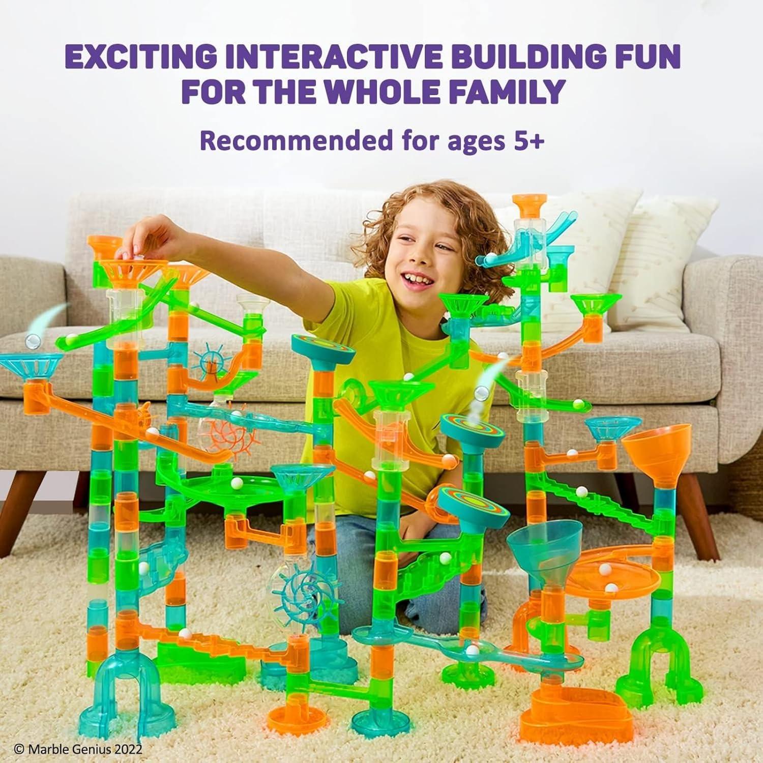 Conjunto de impulsores Marble Genius 30 piezas con trampolín