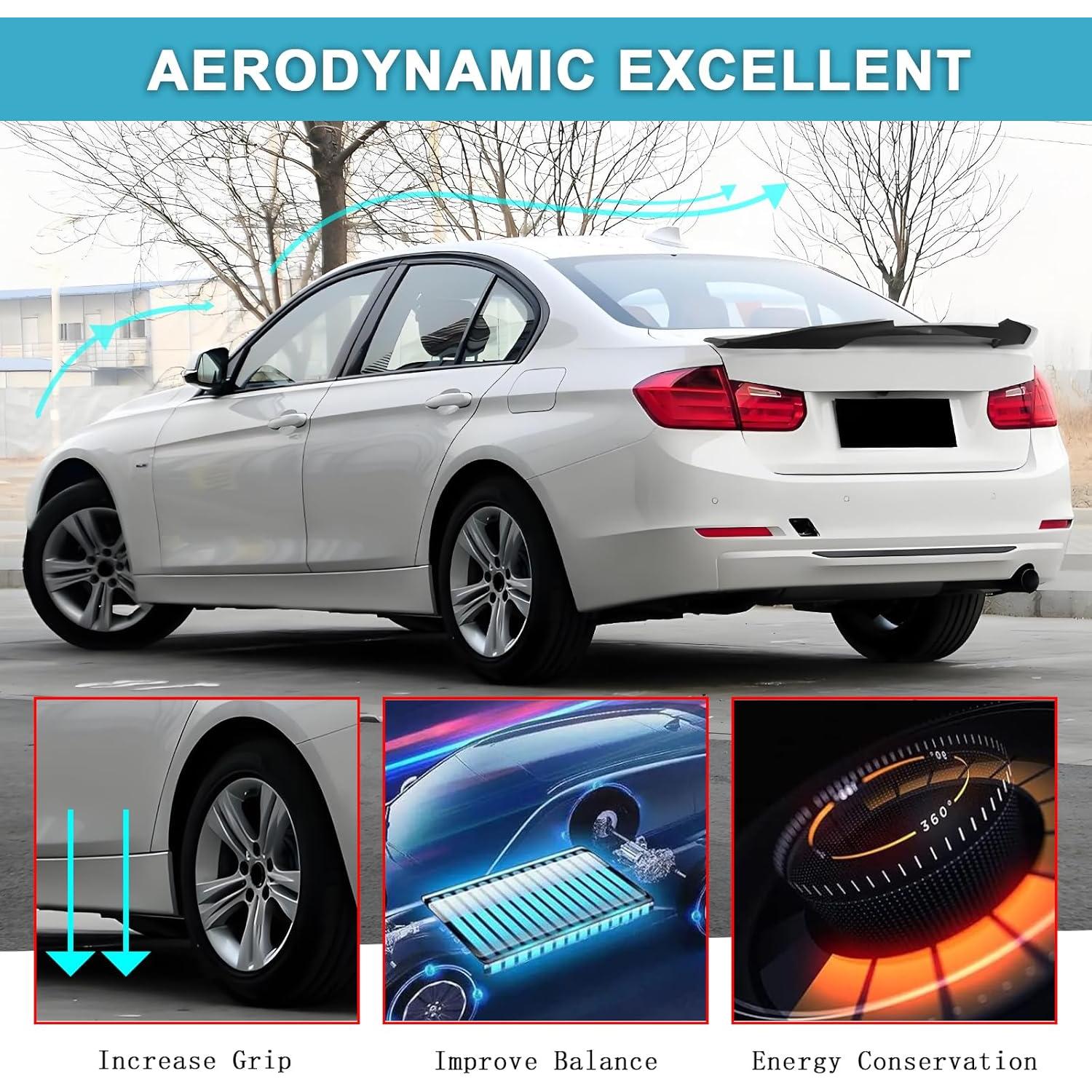 Alerón Trasero KHK E92 Negro Brillante para BMW 3-Series 2006-2013