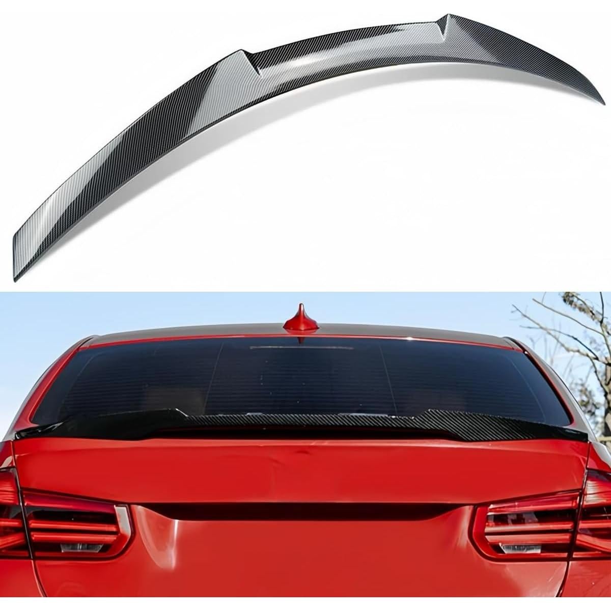 Spoiler Trasero Oasiland para BMW F30 F80 2012-2019 Fibra de Carbono