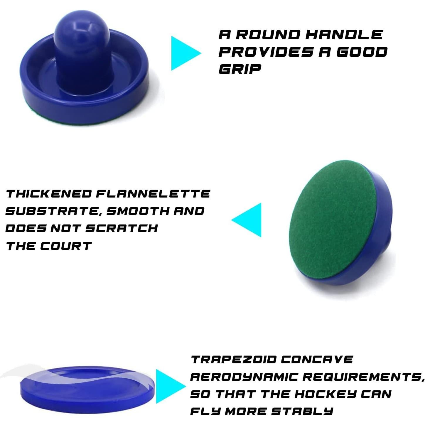 Empujadores y Pucks de Air Hockey Inscool 4 Empujadores 8 Pucks