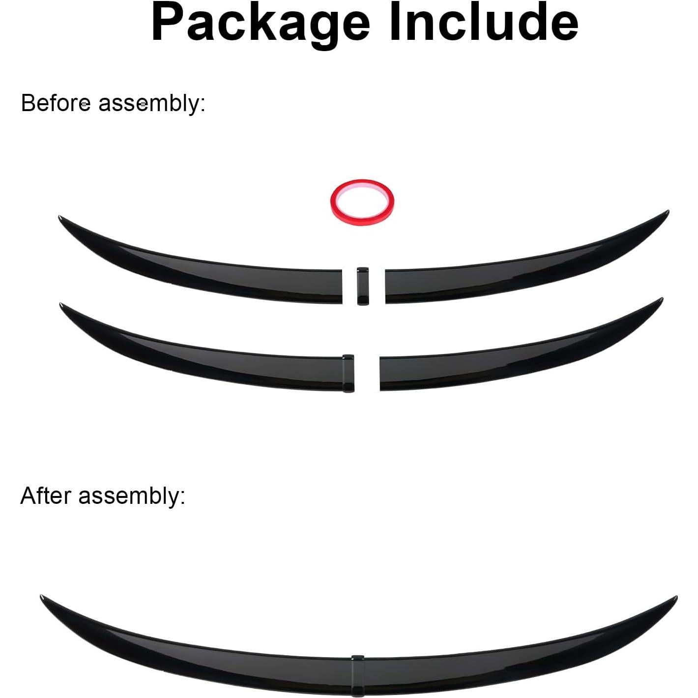 Spoiler Trasero KHK F30 Estilo MP ABS Negro Brillante 2013-2018