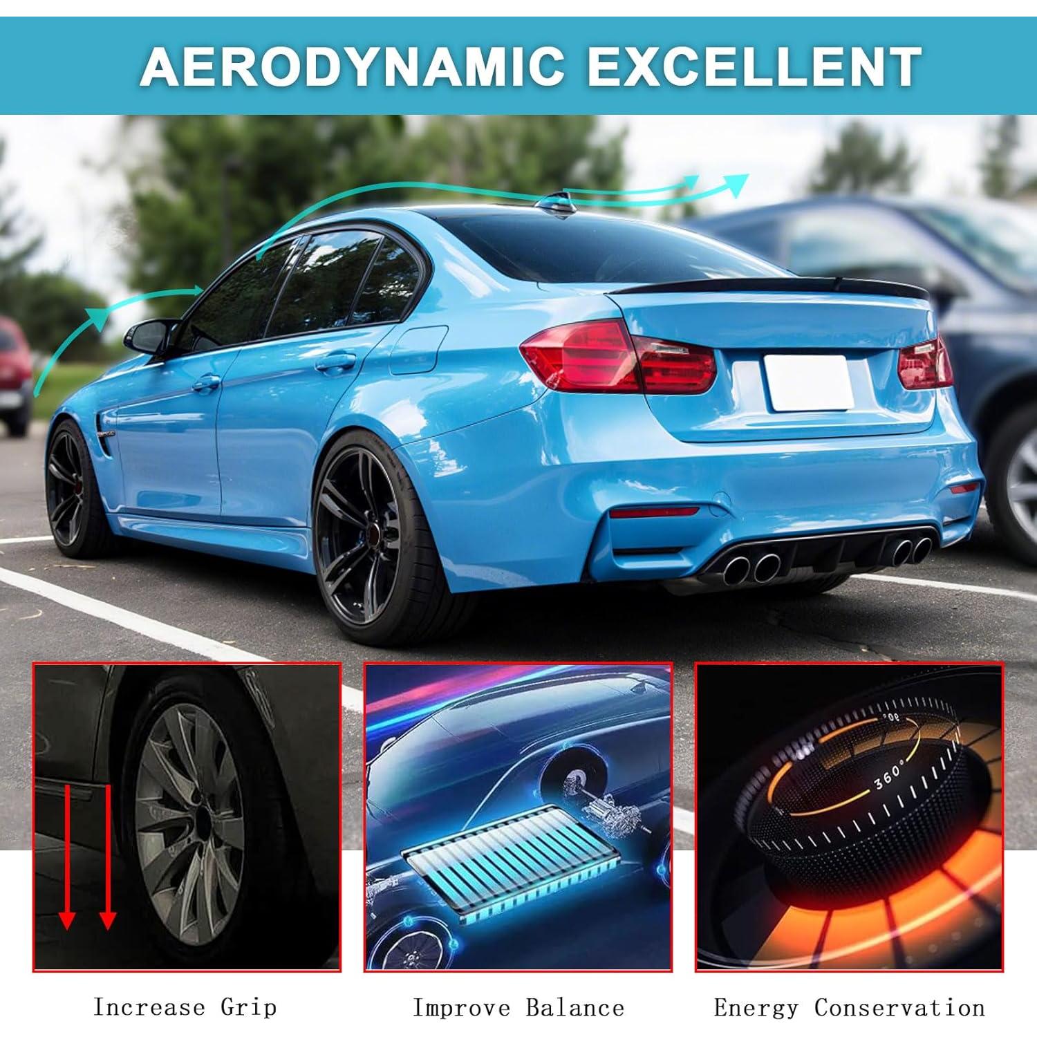 Spoiler Trasero KHK F30 Estilo MP ABS Negro Brillante 2013-2018