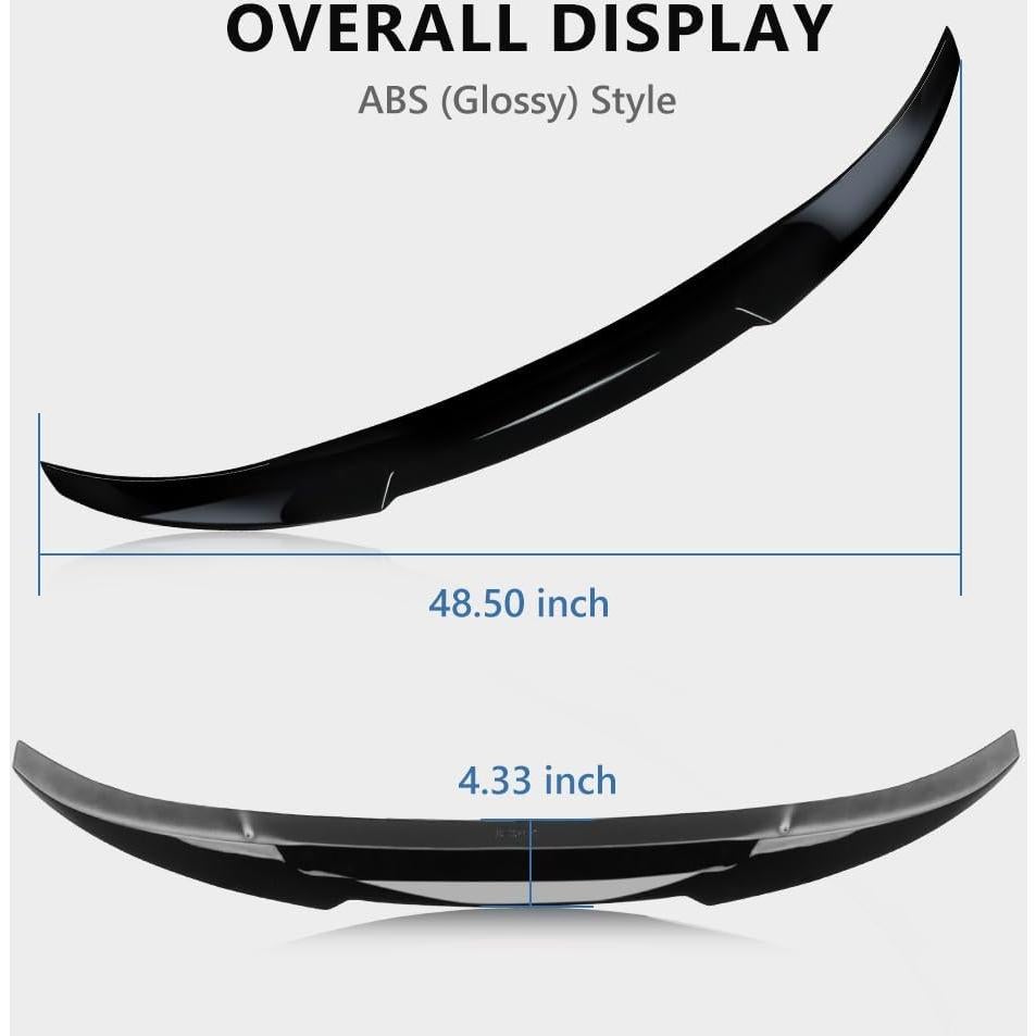Alerón de Spoiler Trasero ABS MOTRUM para BMW F30/F80 2012-2019