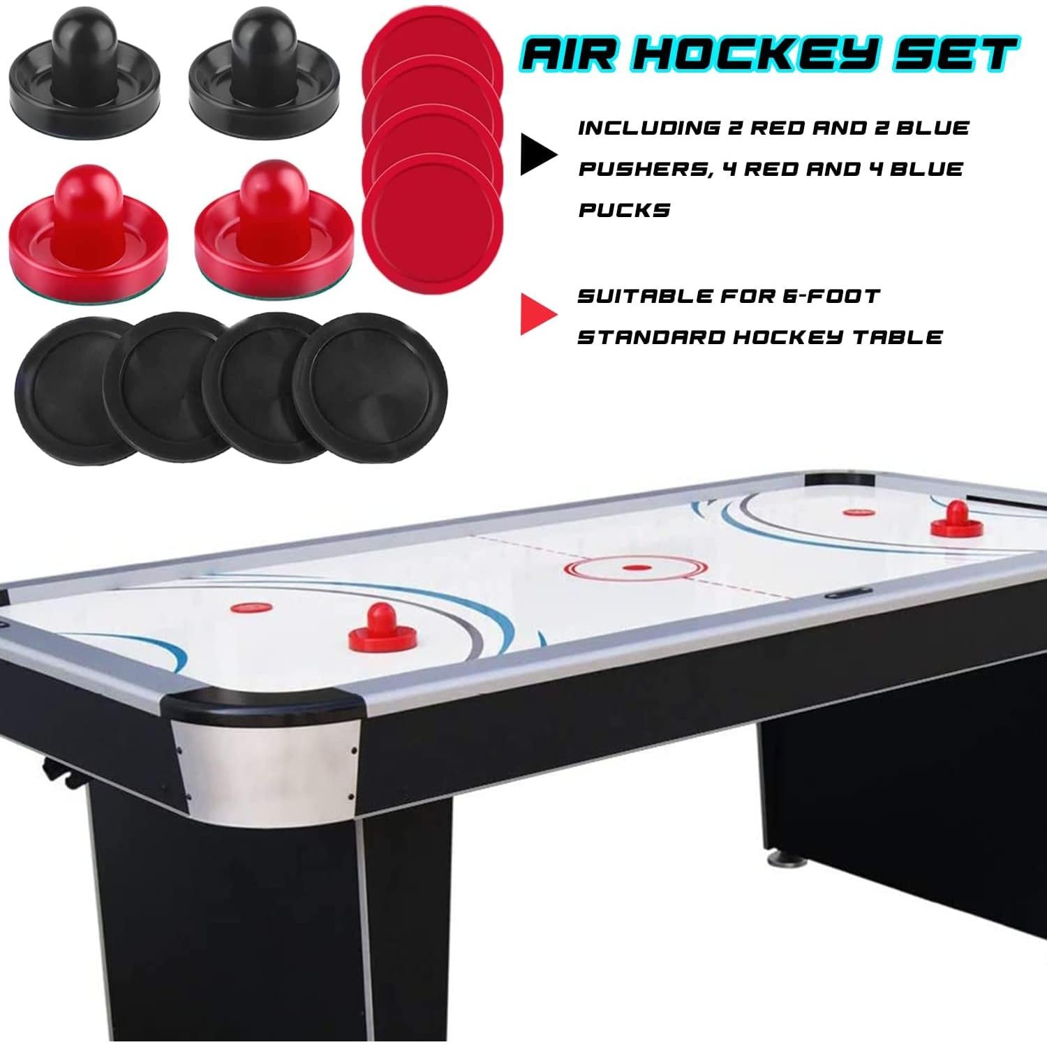 Empujadores y Pucks de Air Hockey Inscool 4 Empujadores 8 Pucks