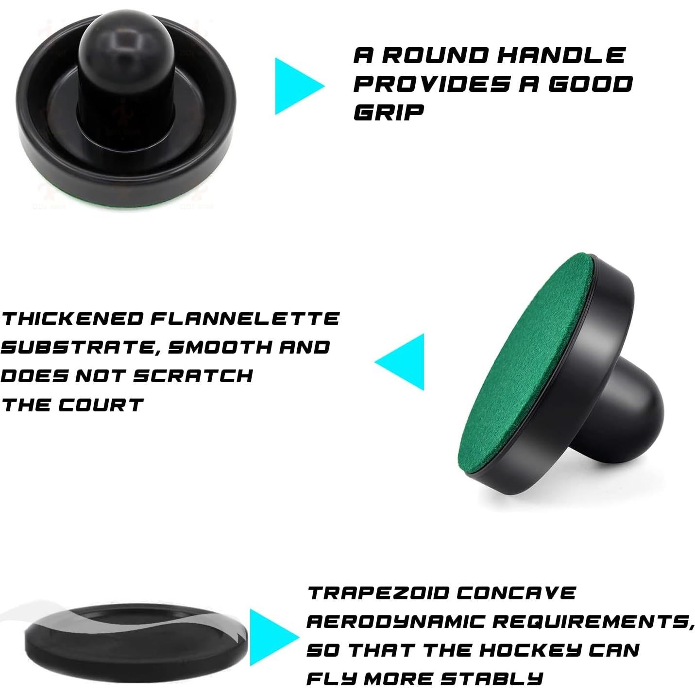 Empujadores y Pucks de Air Hockey Inscool 4 Empujadores 8 Pucks