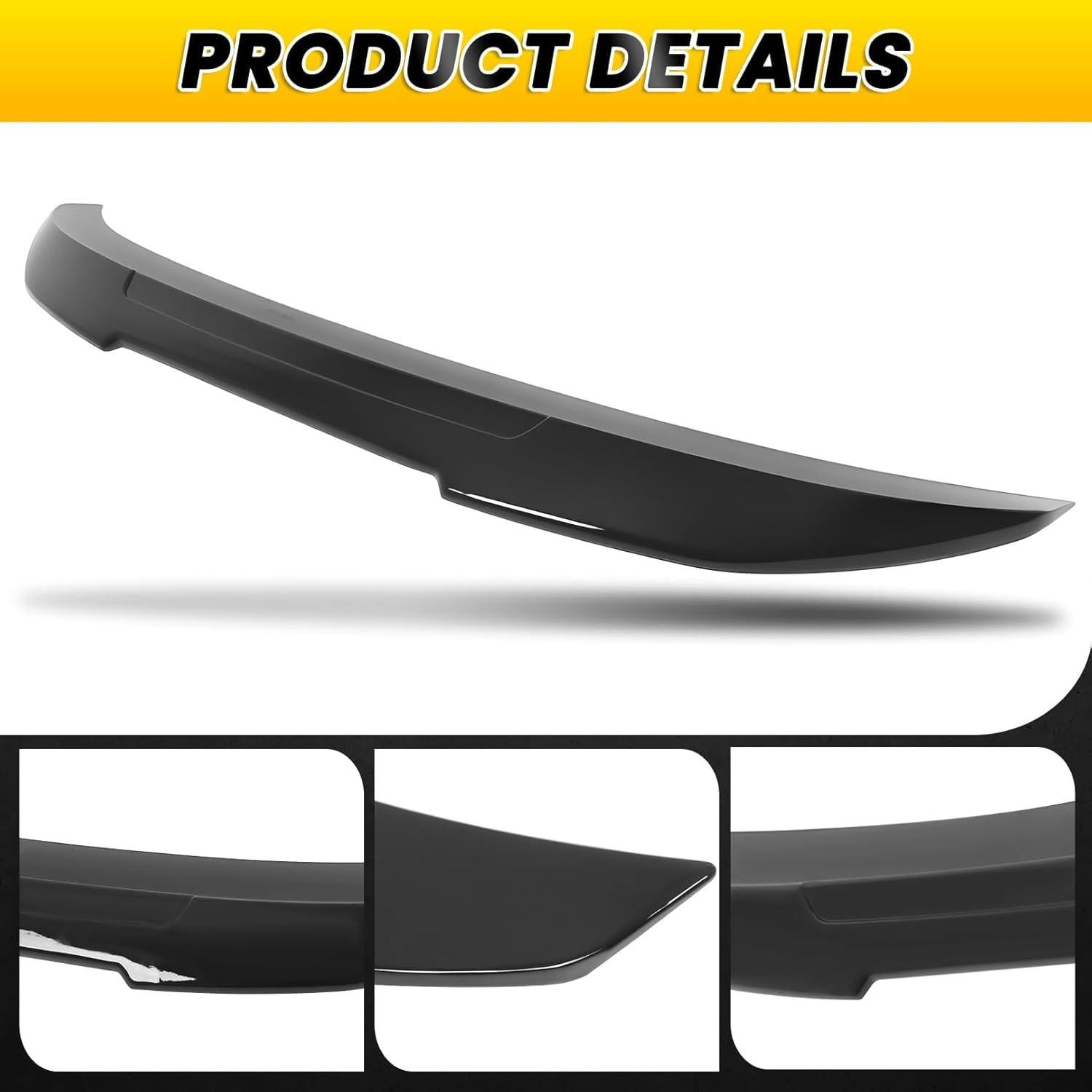 Spoiler de Maletero OsyphereX Negro Brillante para 3 Series F30/F80 2013-2018