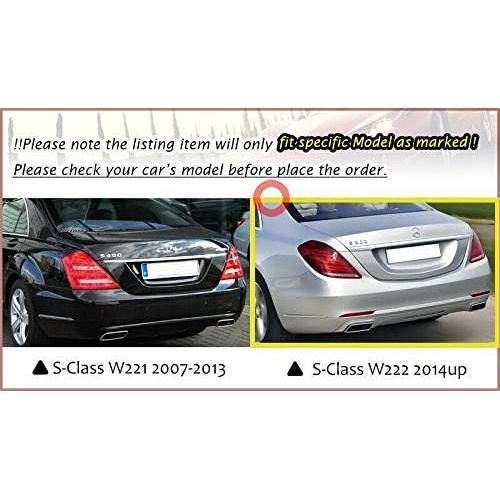 Alerón Trasero Negro Mercedes Benz Clase S W222 2014-2020