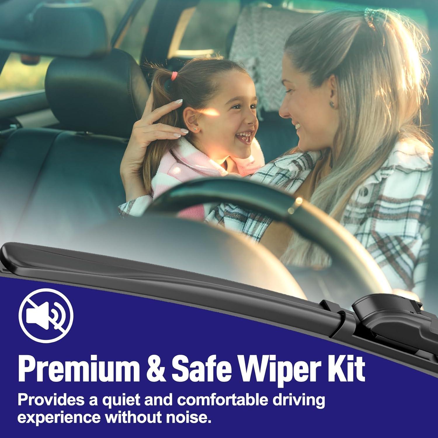 Limpiaparabrisas Delanteros y Traseros AJK para Mercedes-Benz GLC 2016-2019