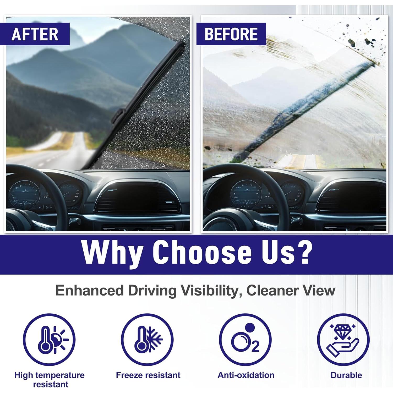 Limpiaparabrisas Delanteros y Traseros AJK para Mercedes-Benz GLC 2016-2019