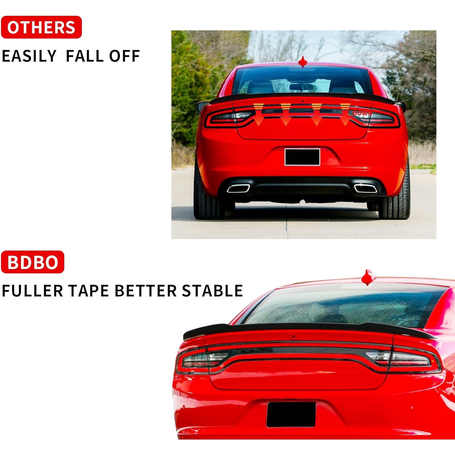 Alerón Trasero BDBO Negro Brillante para Dodge Charger 2011-2022