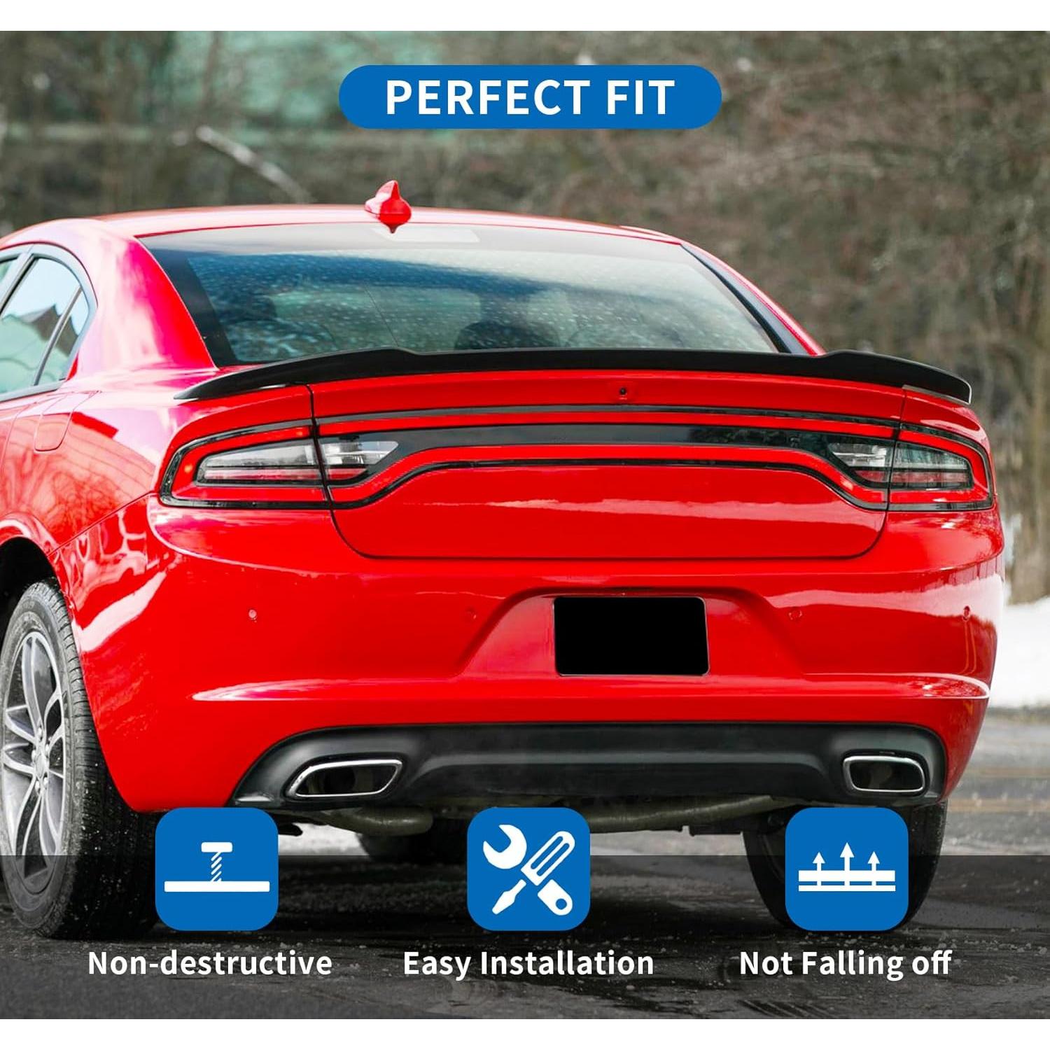 Alerón Trasero BDBO Negro Brillante para Dodge Charger 2011-2022