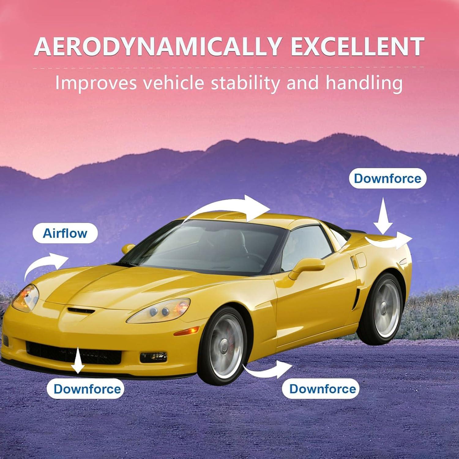 Spoiler Trasero Chevy Corvette C6 ZR1 2005-2013 ABS Negro