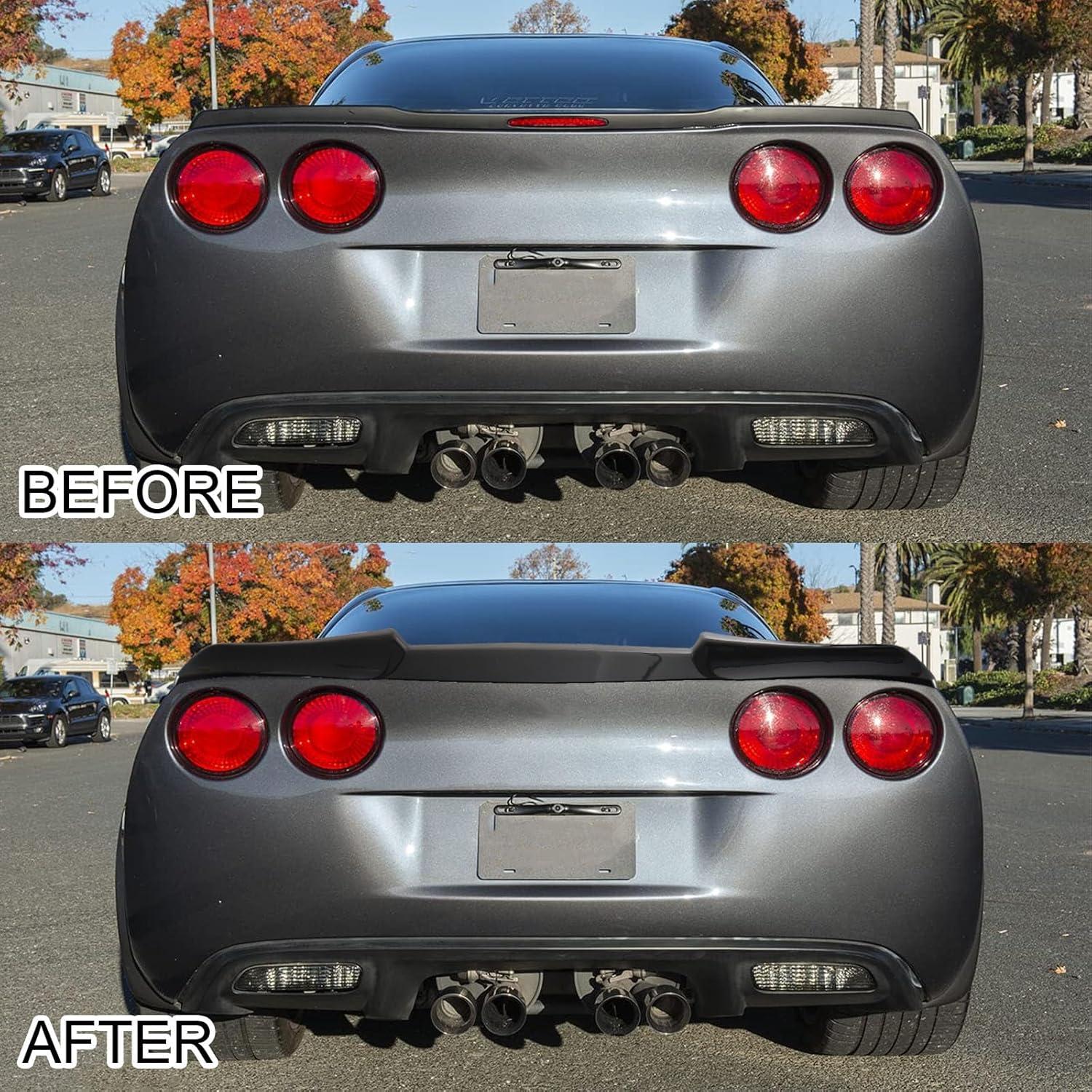 Spoiler Trasero Chevy Corvette C6 ZR1 2005-2013 ABS Negro