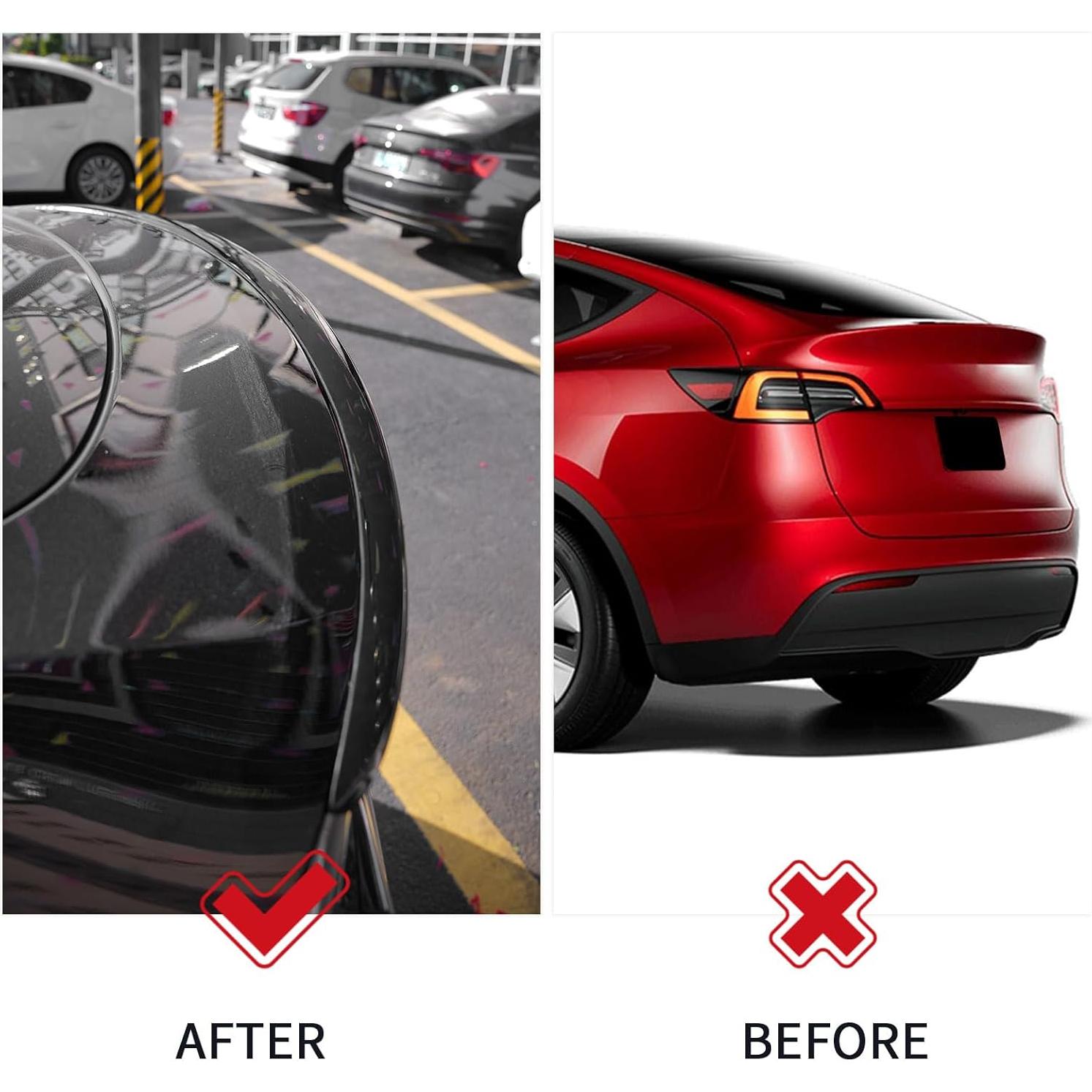 Alerón Trasero BDBO para Tesla Model Y 2020-2024 Negro Brillante