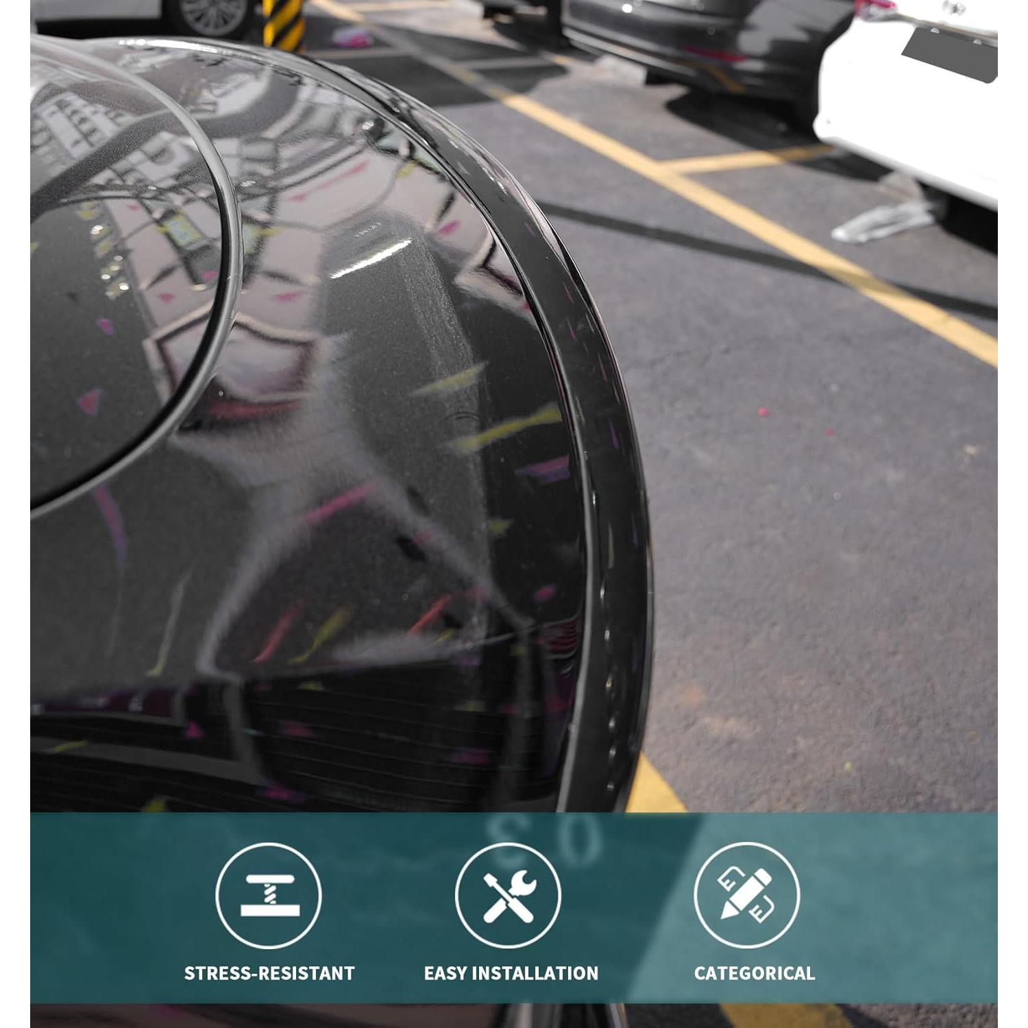 Alerón Trasero BDBO para Tesla Model Y 2020-2024 Negro Brillante