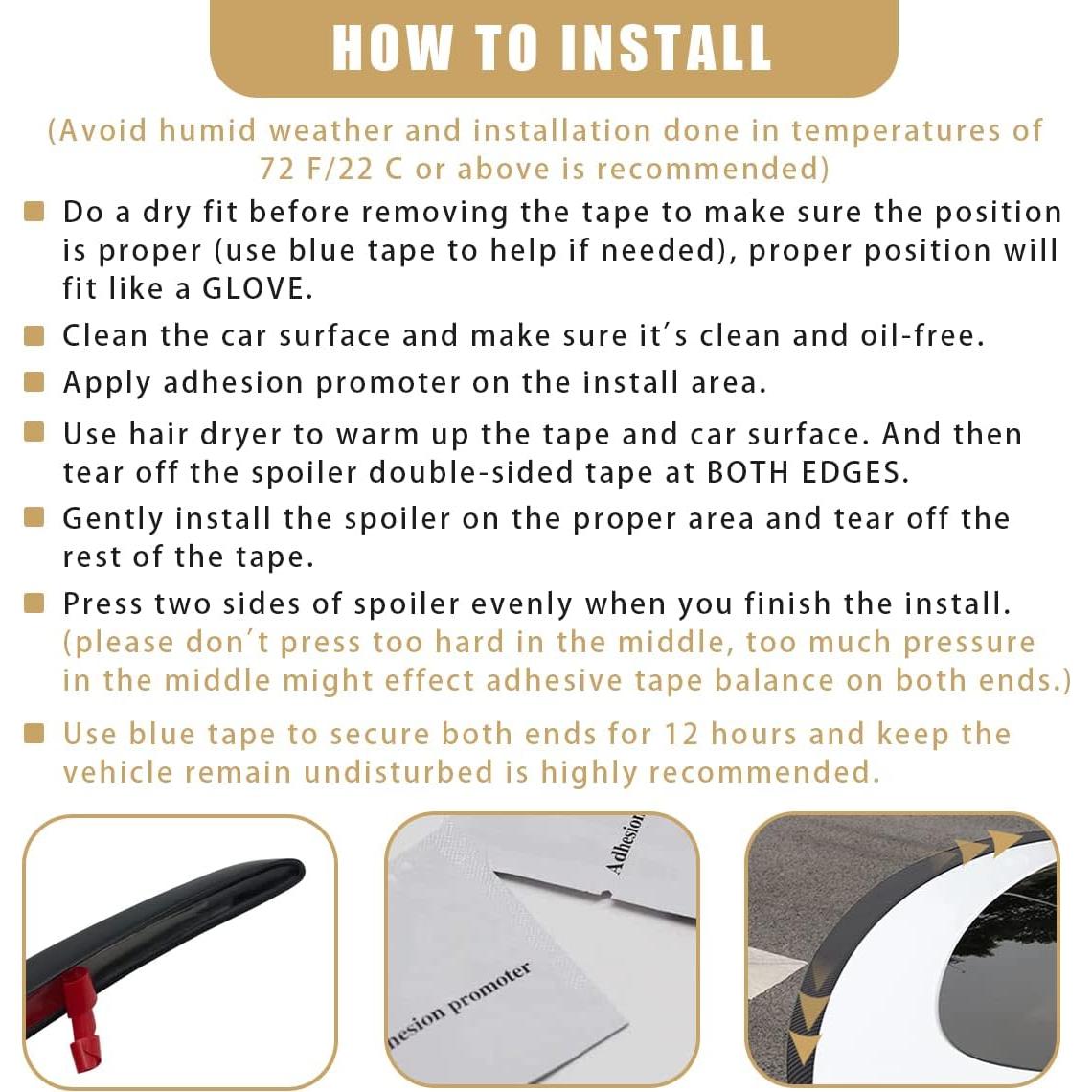 Alerón Trasero AOSK para Tesla Model Y 2020-2024 ABS Negro