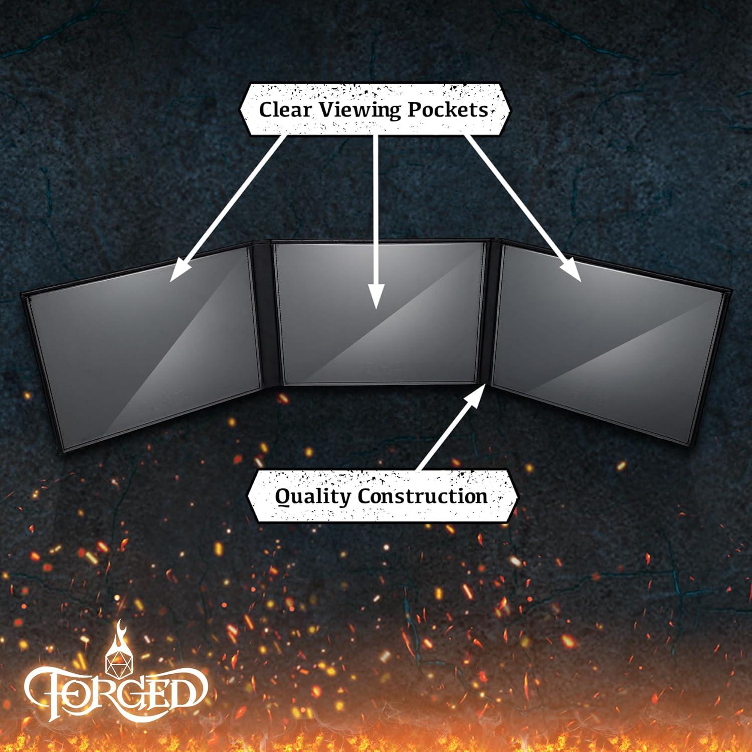 Pantalla DM Forged Gaming 97.79 cm Negra con Bolsillos