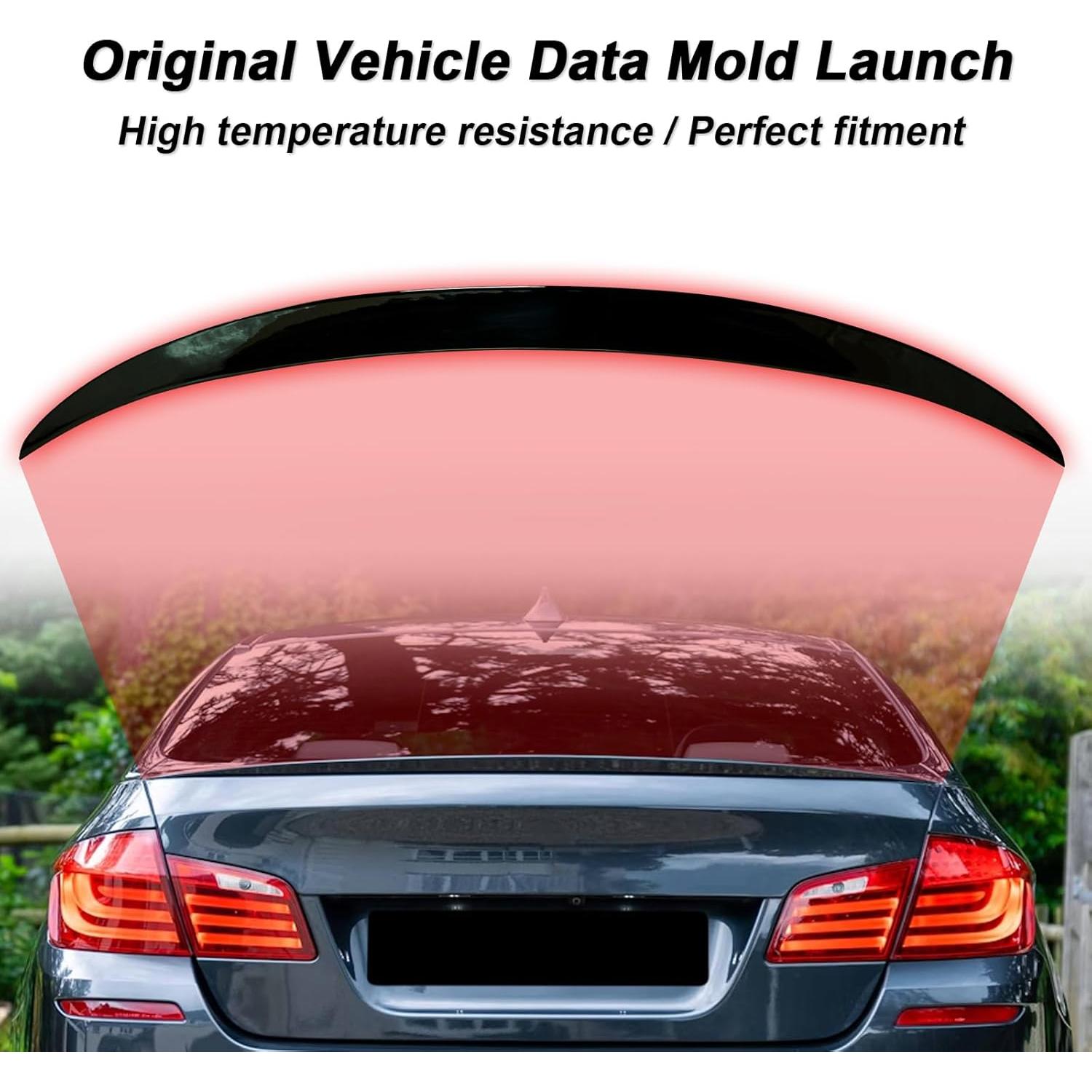 Alerón Trasero KHK F10 MP Negro Brillante para BMW 5-Series 2010-2016