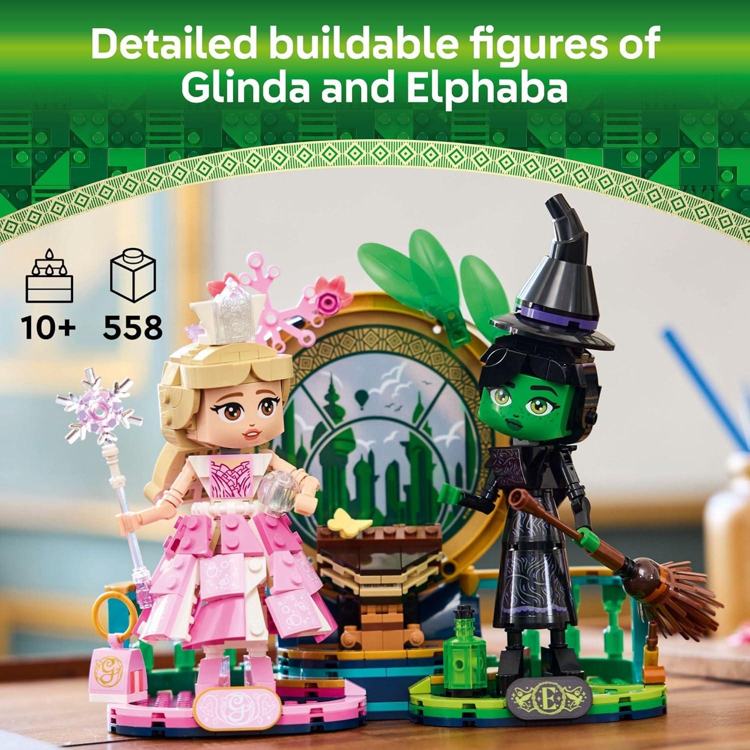 LEGO Elphaba y Glinda Figuras Construcción 558 Piezas