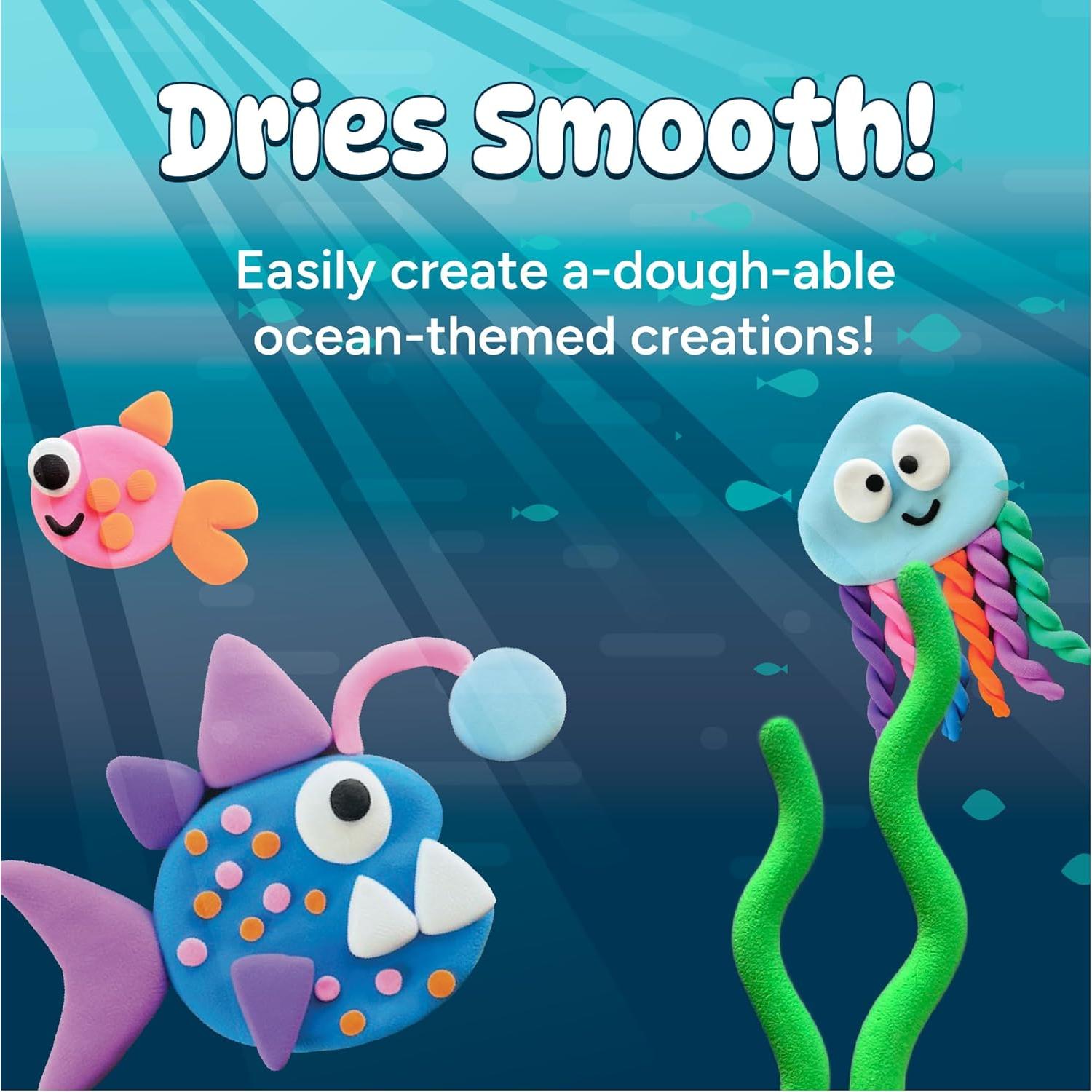 Arcilla Secado al Aire Whoa Dough 8 Colores Chuckle y Roar