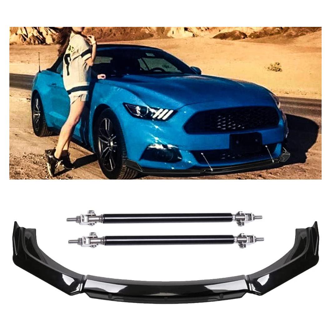 Divisores de Labio Frontal Negro DREAMIZER para Autos Universales