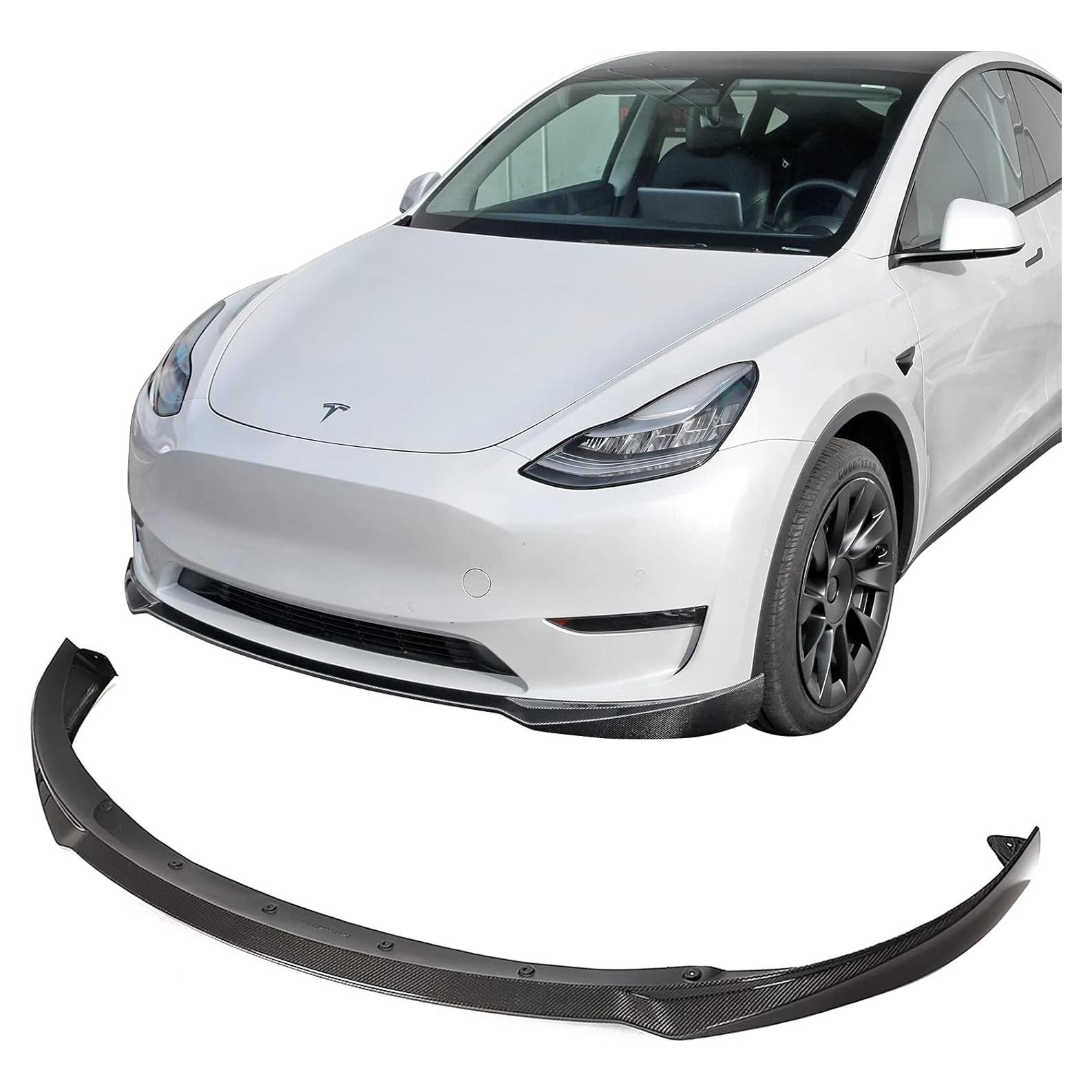 Labio Divisor de Parachoques Frontal FREEMOTOR802 para Tesla Model Y 2020-2025