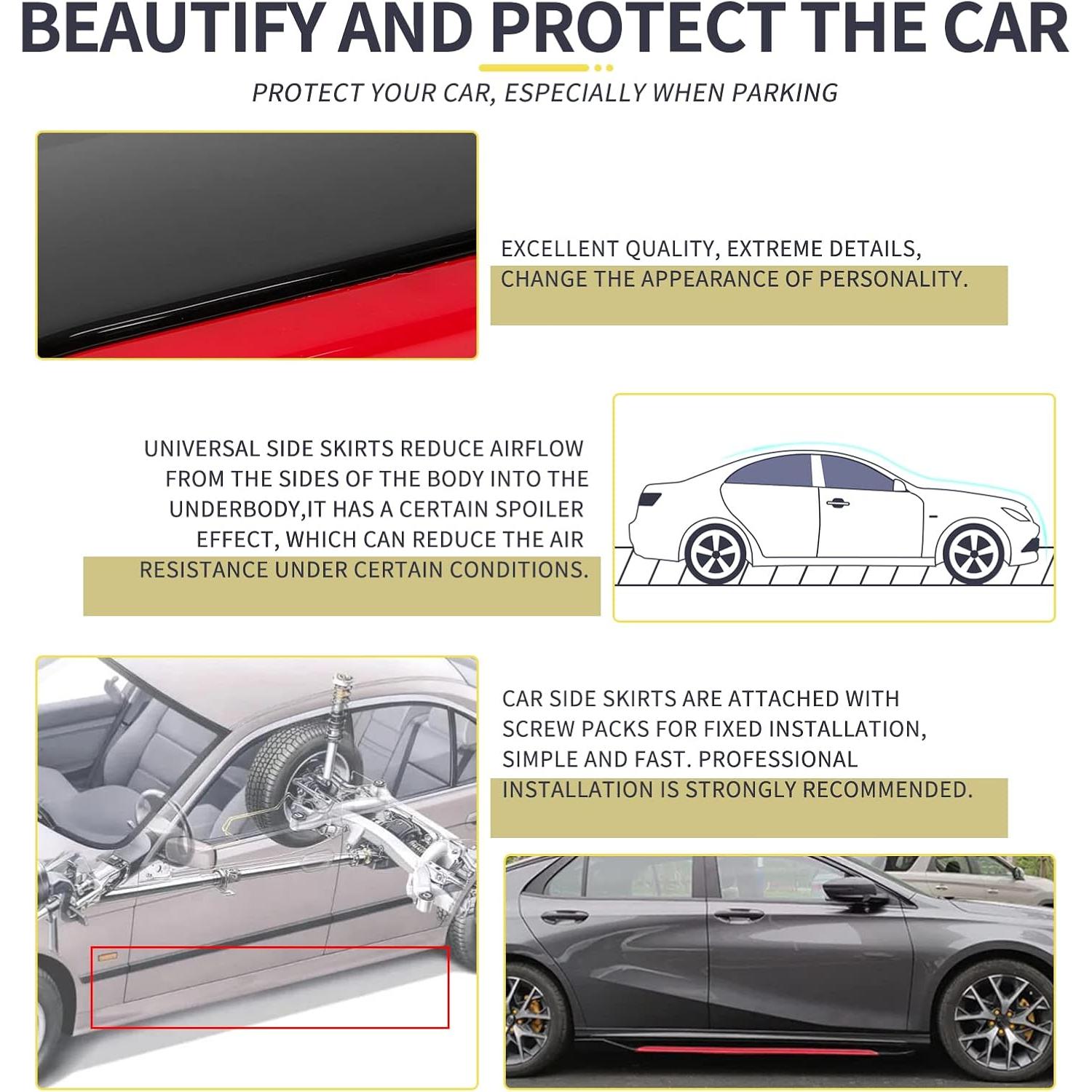 Divisor de Labio Frontal KEEPDSGN 220 cm Fibra de Carbono Negro