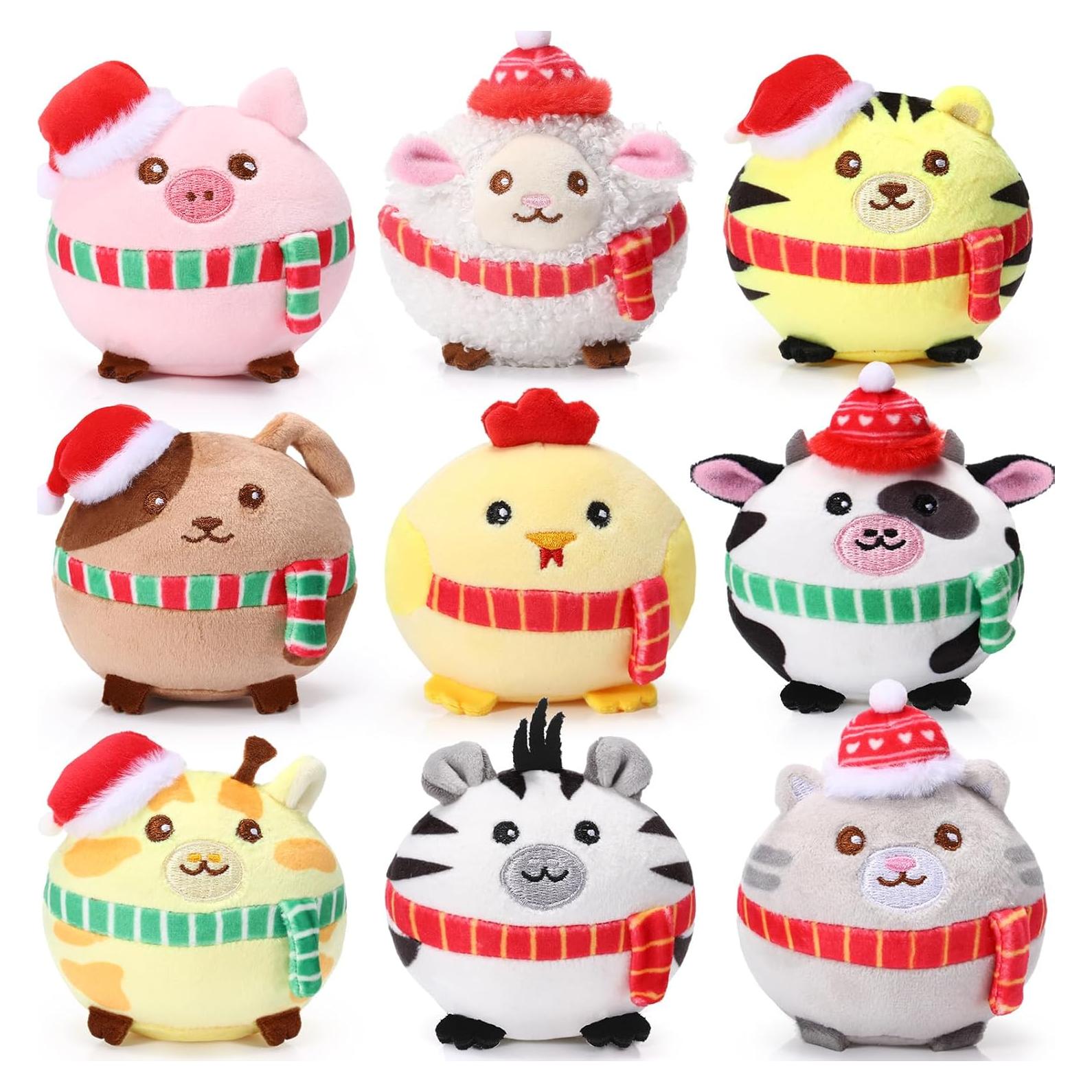 Skylety 9 Mini Animales de Peluche 8 cm para Regalos