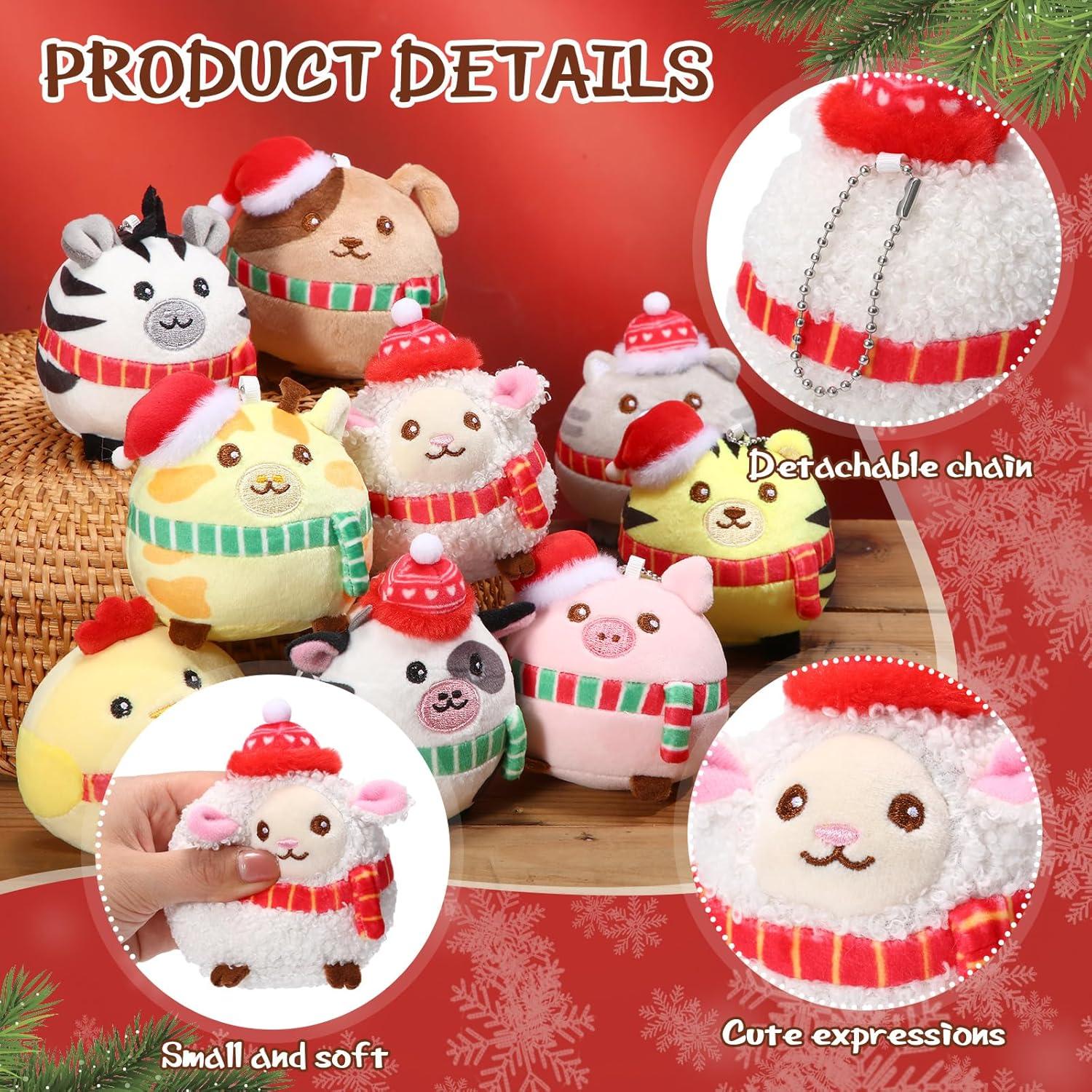 Skylety 9 Mini Animales de Peluche 8 cm para Regalos