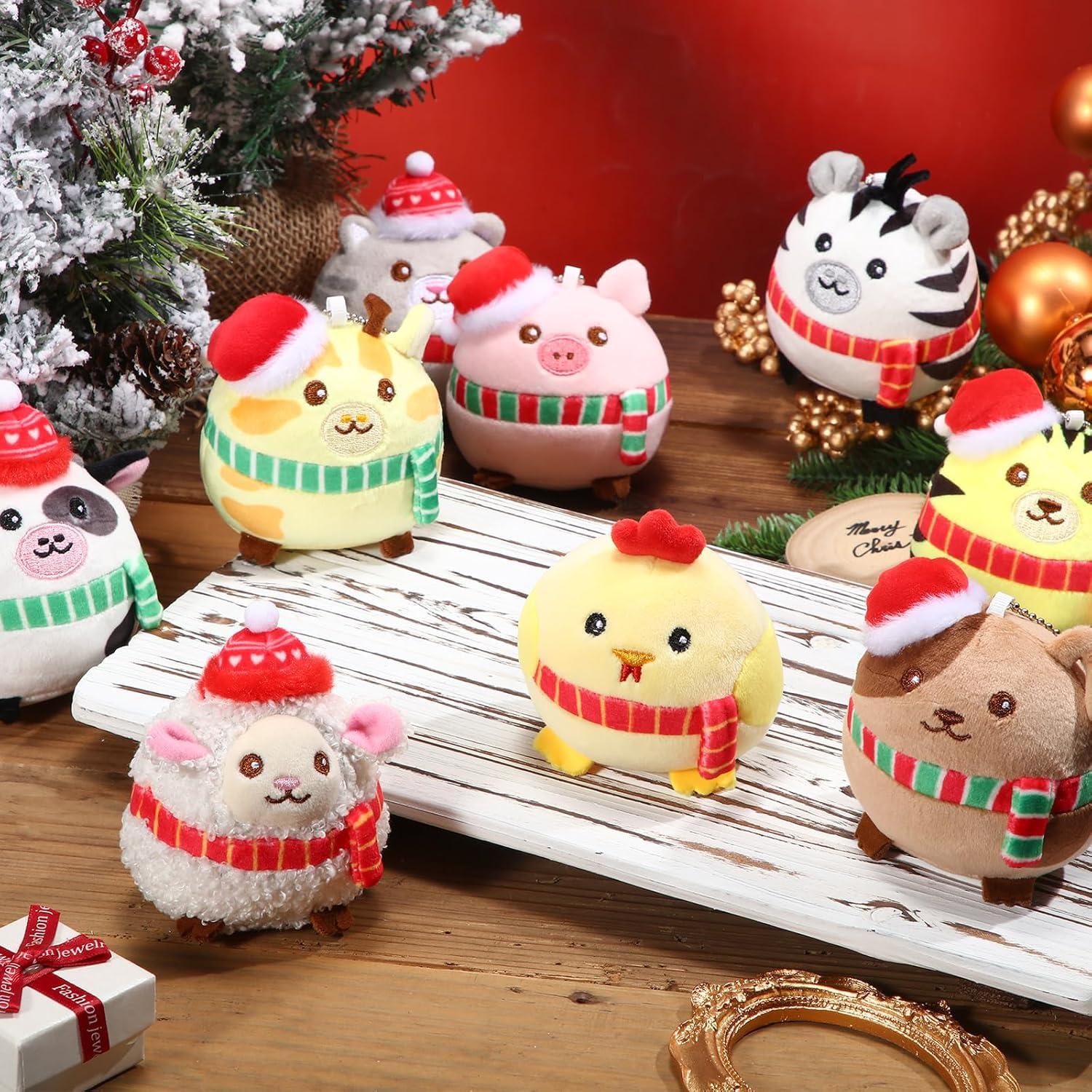 Skylety 9 Mini Animales de Peluche 8 cm para Regalos