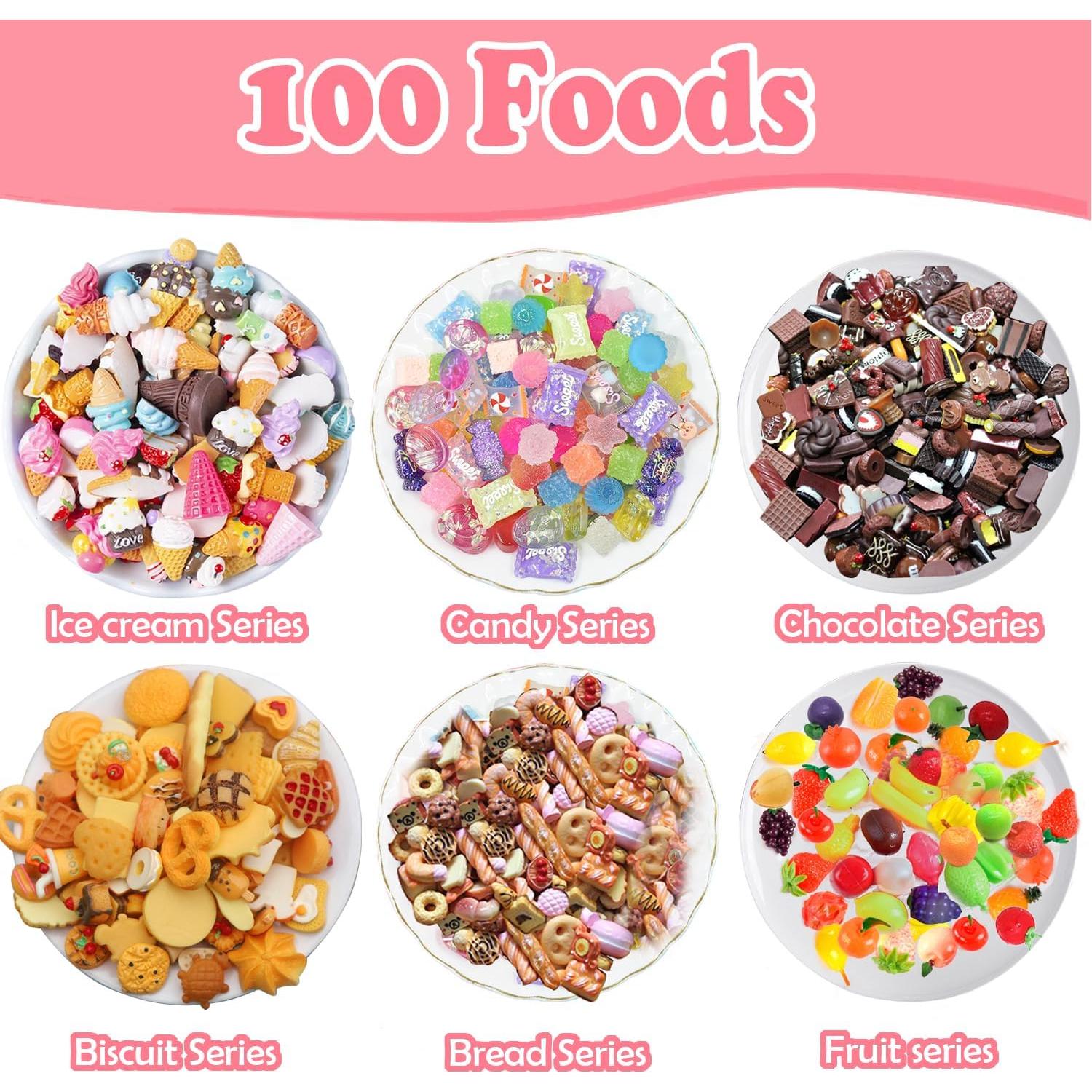 Set 150 Miniaturas Comida y Bebidas para Casa de Muñecas 1:12