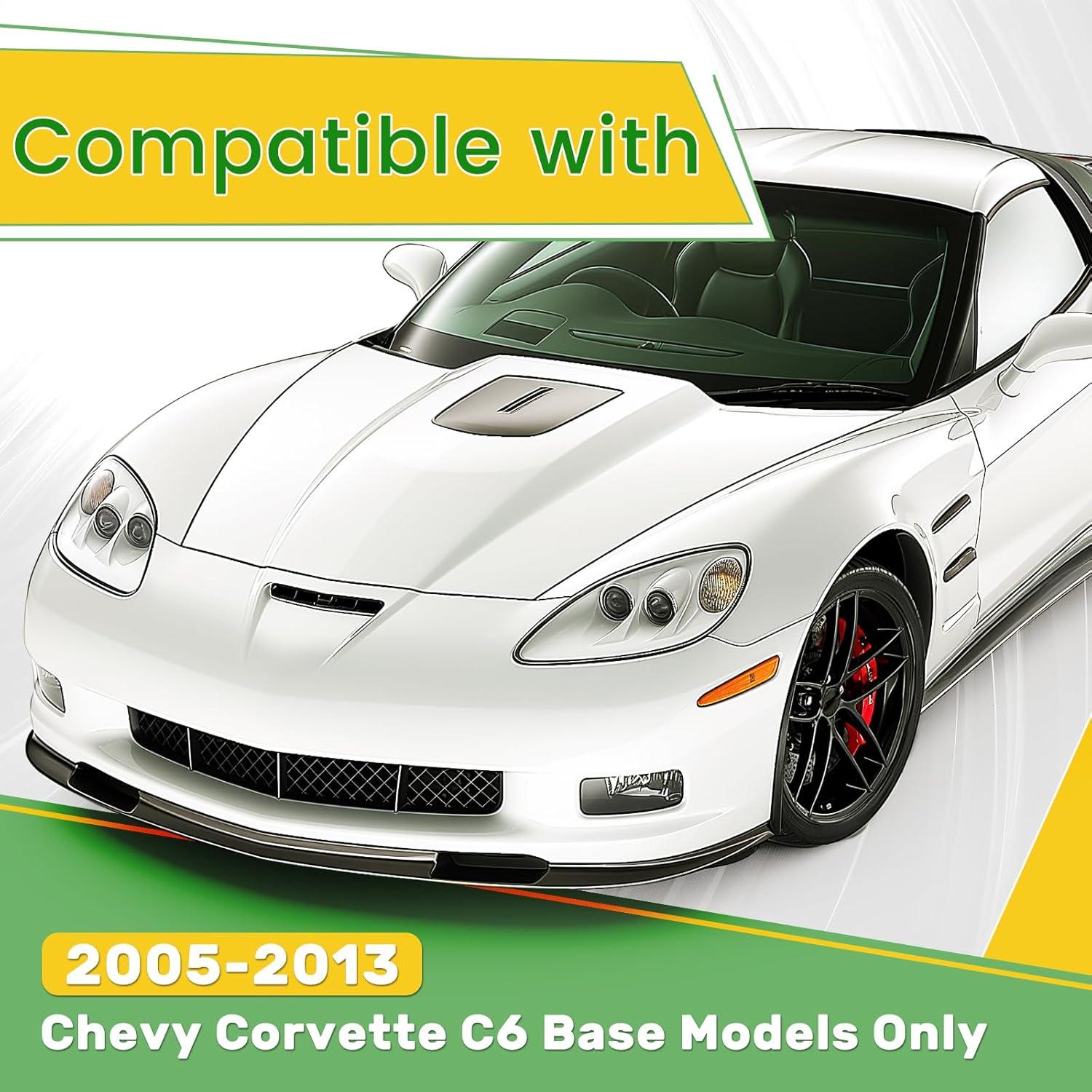 Labio Divisor Parachoques Frontal Ainuosen para Chevy Corvette C6 2005-2013