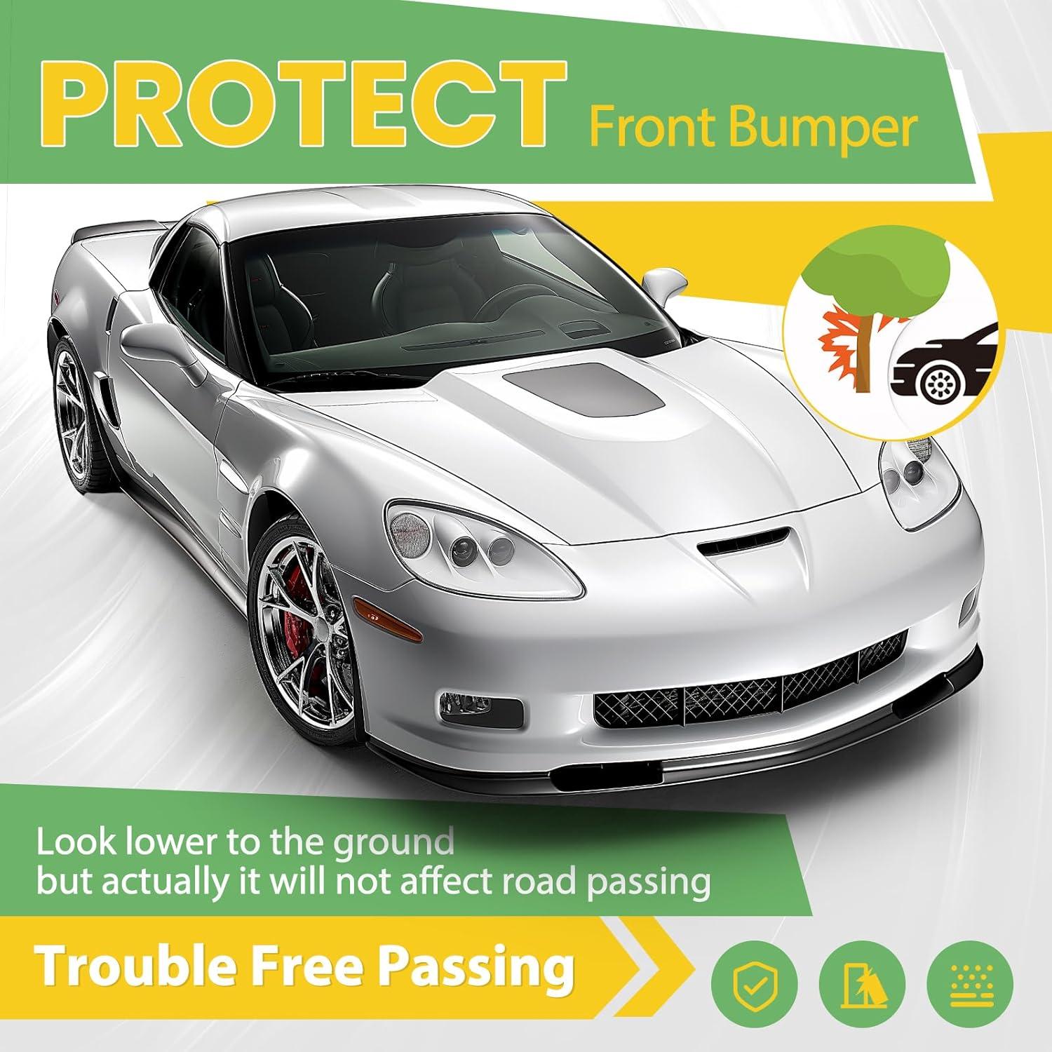 Labio Divisor Parachoques Frontal Ainuosen para Chevy Corvette C6 2005-2013