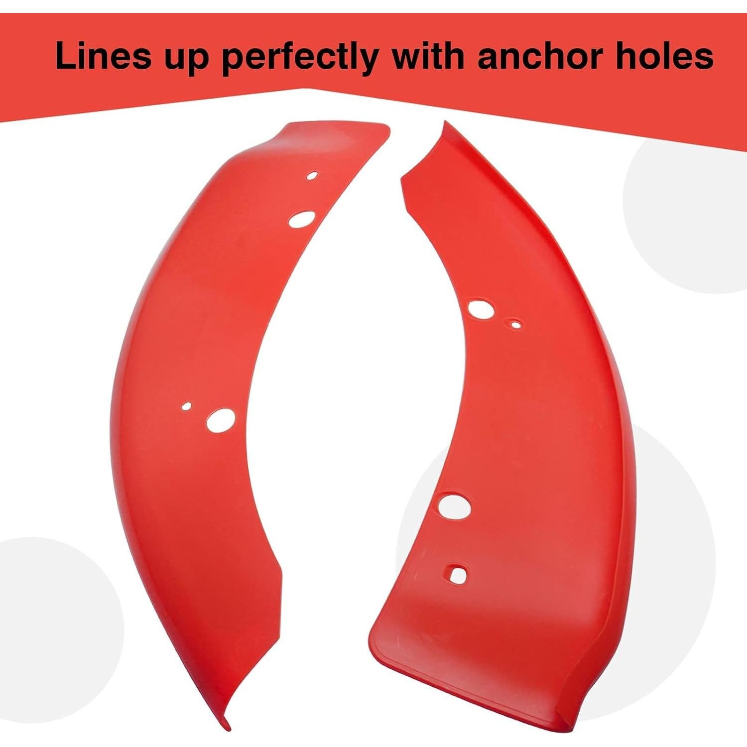 Protector Divisor Labio Parachoques Frontal HTRACING Rojo 2015-2022