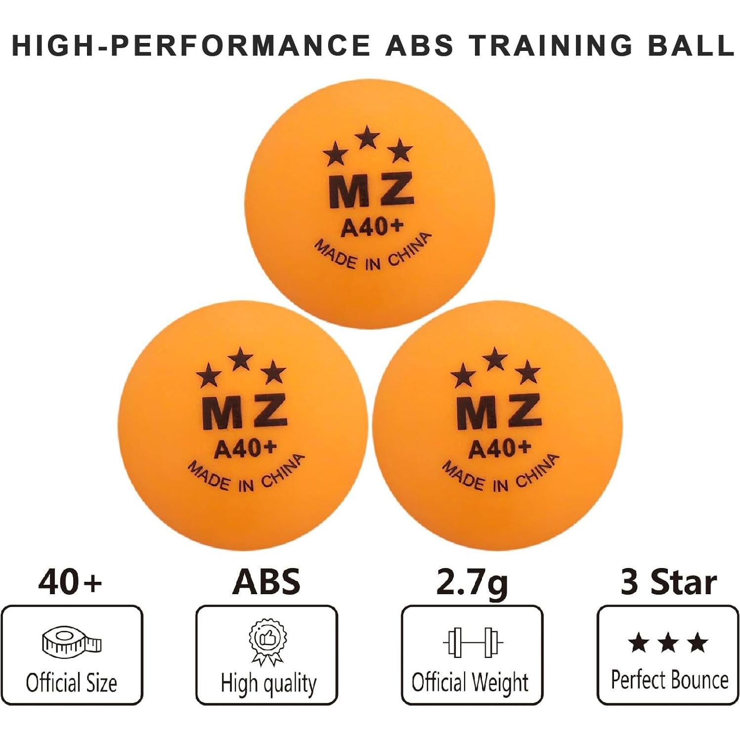 Pelotas de Ping Pong Meizhouer 50 Unidades Coloridas