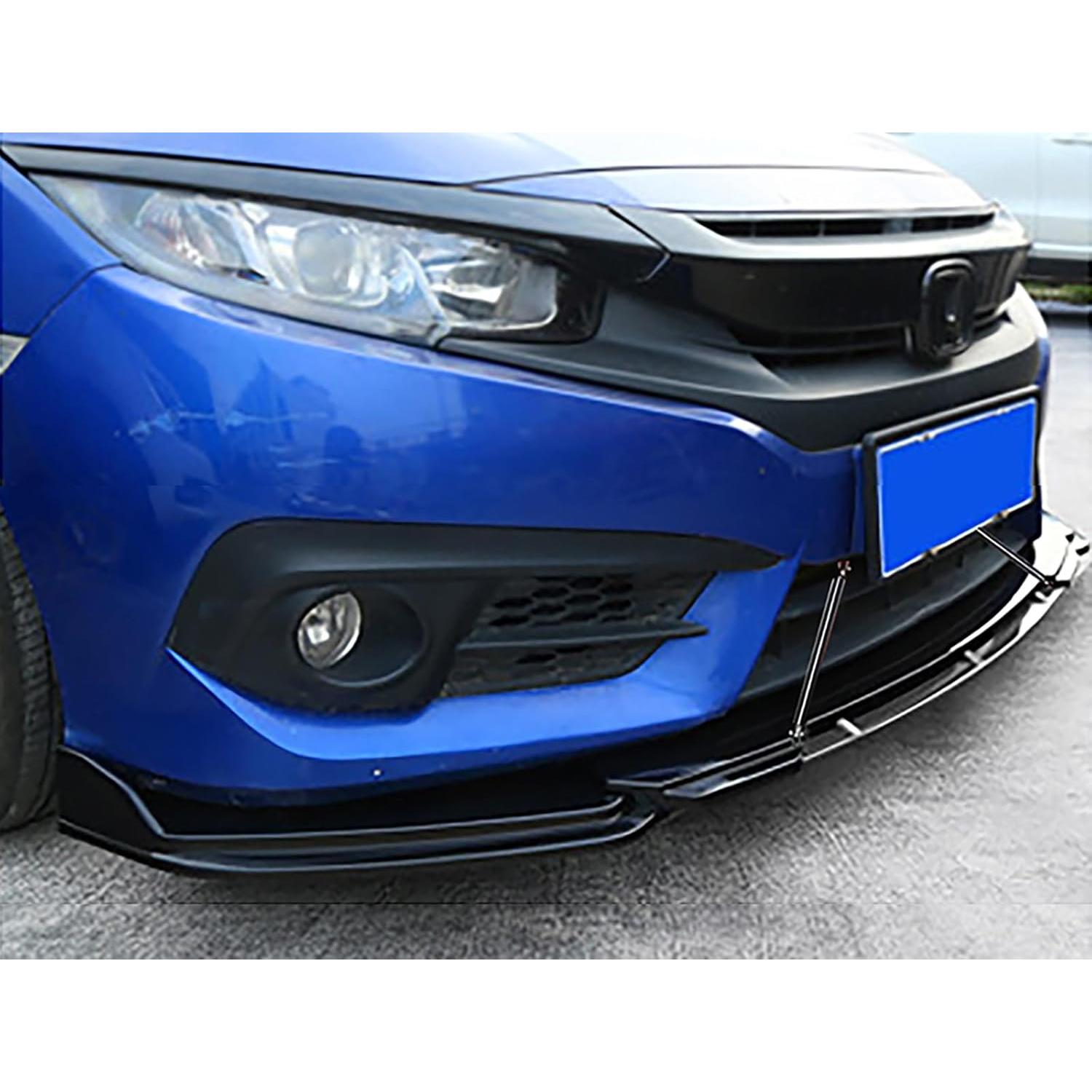 Labio de Parachoques Frontal Universal Aokzeeo ABS Negro