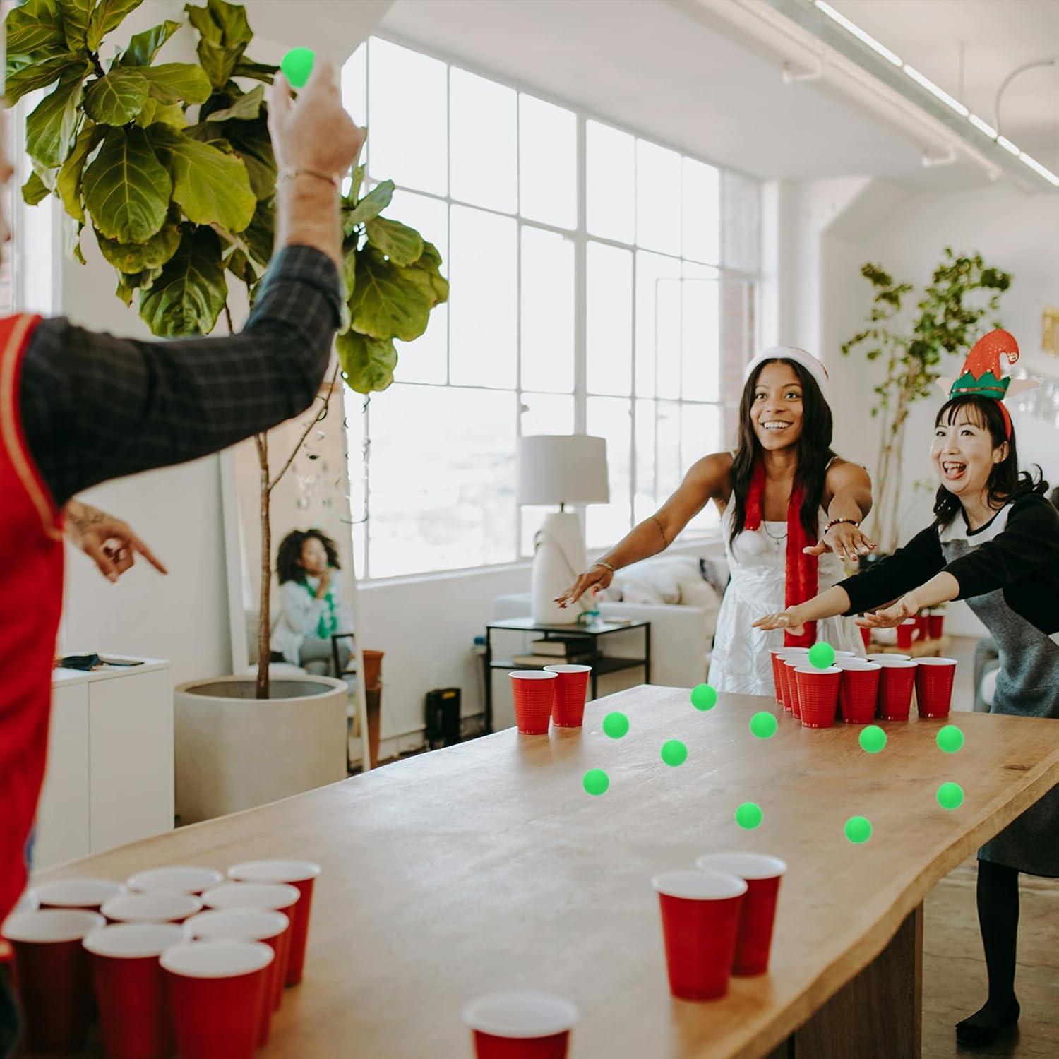 Pelotas de Ping Pong Meizhouer 12 Piezas Brillantes