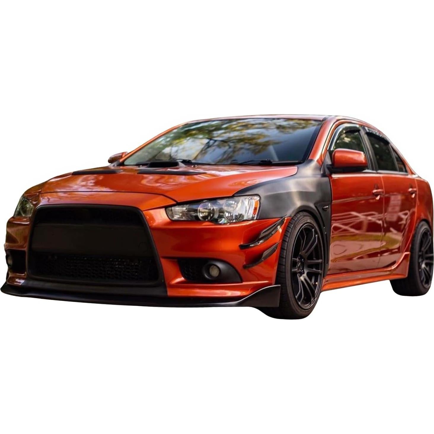 Labio Divisor Parachoques Frontal FREEMOTOR802 para Mitsubishi Lancer 2009-2015