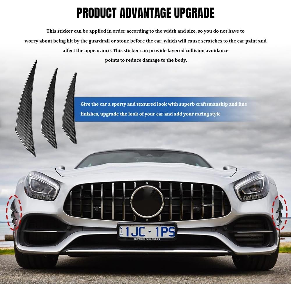 Kit de 6 Canards para Spoiler de Coche QZTYTY - Fibra de Carbono